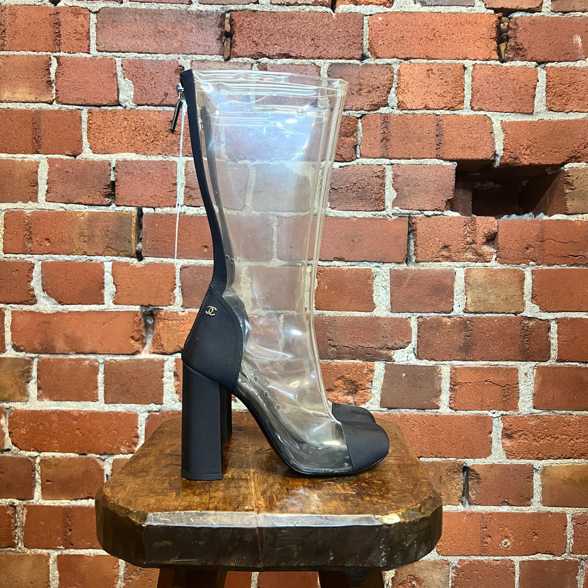 CHANEL two tone plastic boots! 35 – Wellington Hunters and Collectors