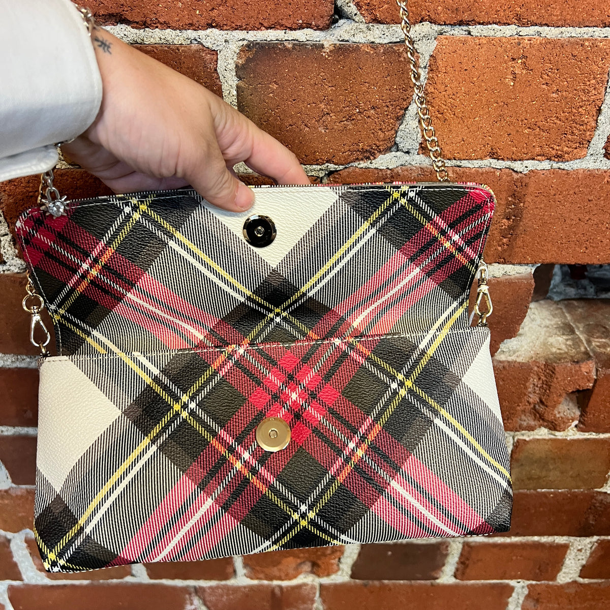 VIVIENNE WESTWOOD tartan handbag