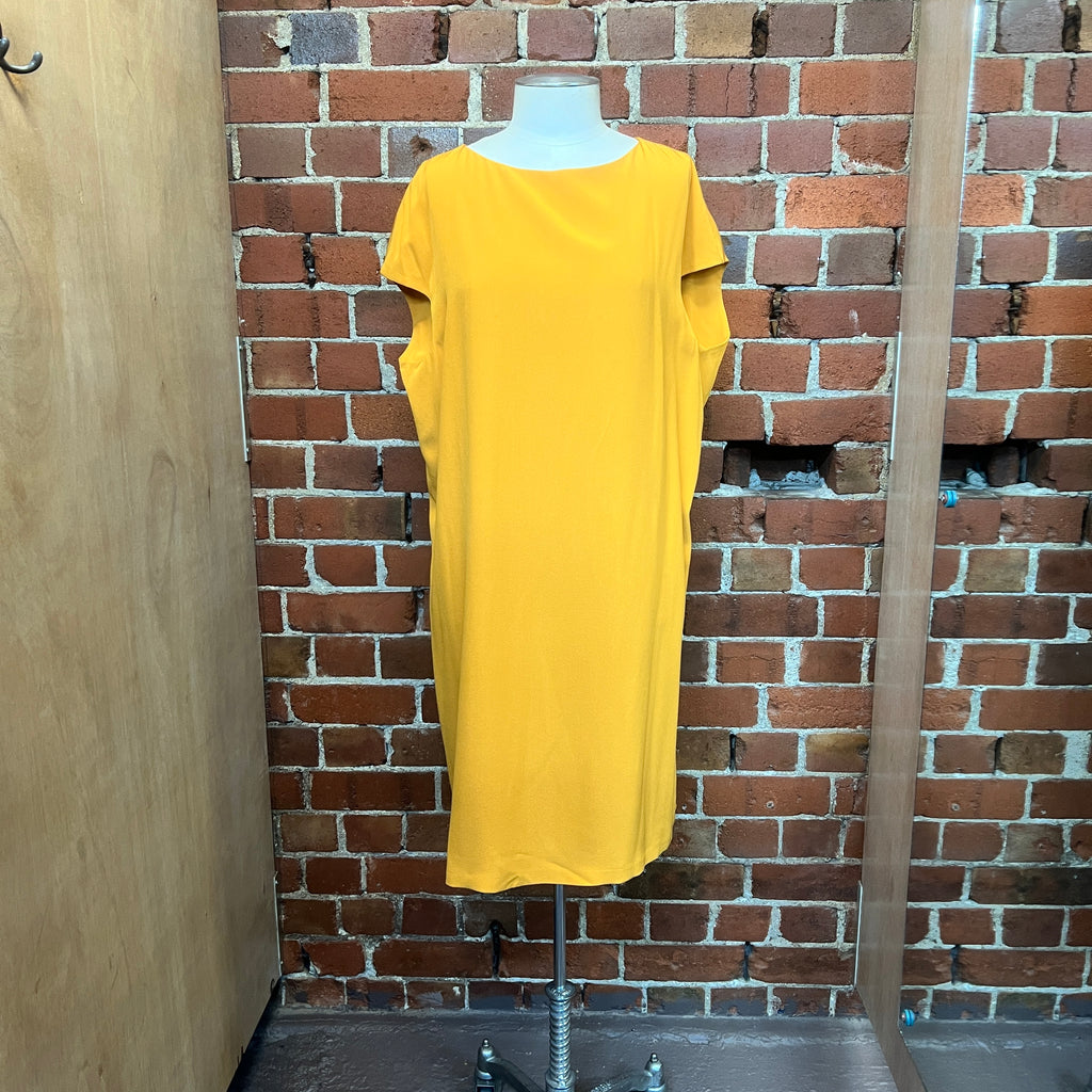MARNI yellow silk dress