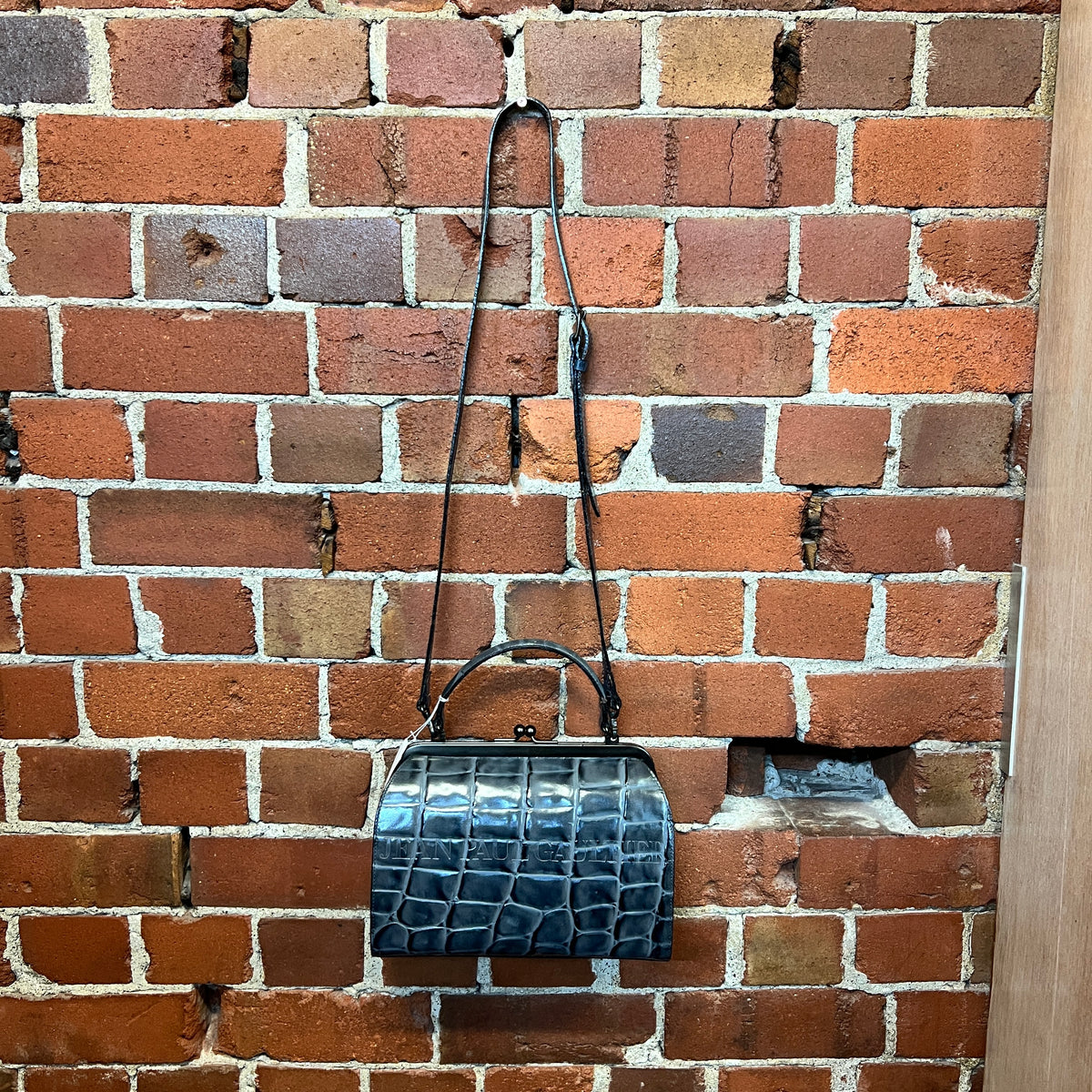 JEAN PAUL GAULTIER 1990's croc leather bag