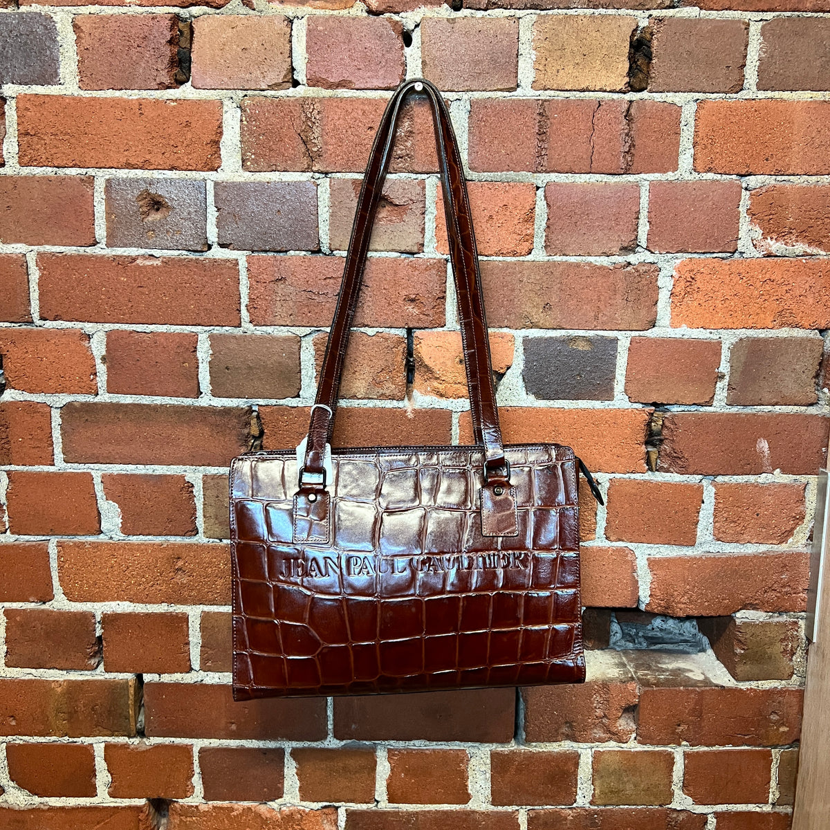 JEAN PAUL GAULTIER Croc print leather bag – Wellington Hunters and