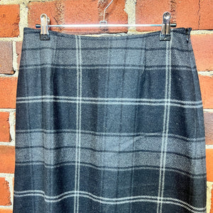 MOSCHINO tartan wool skirt