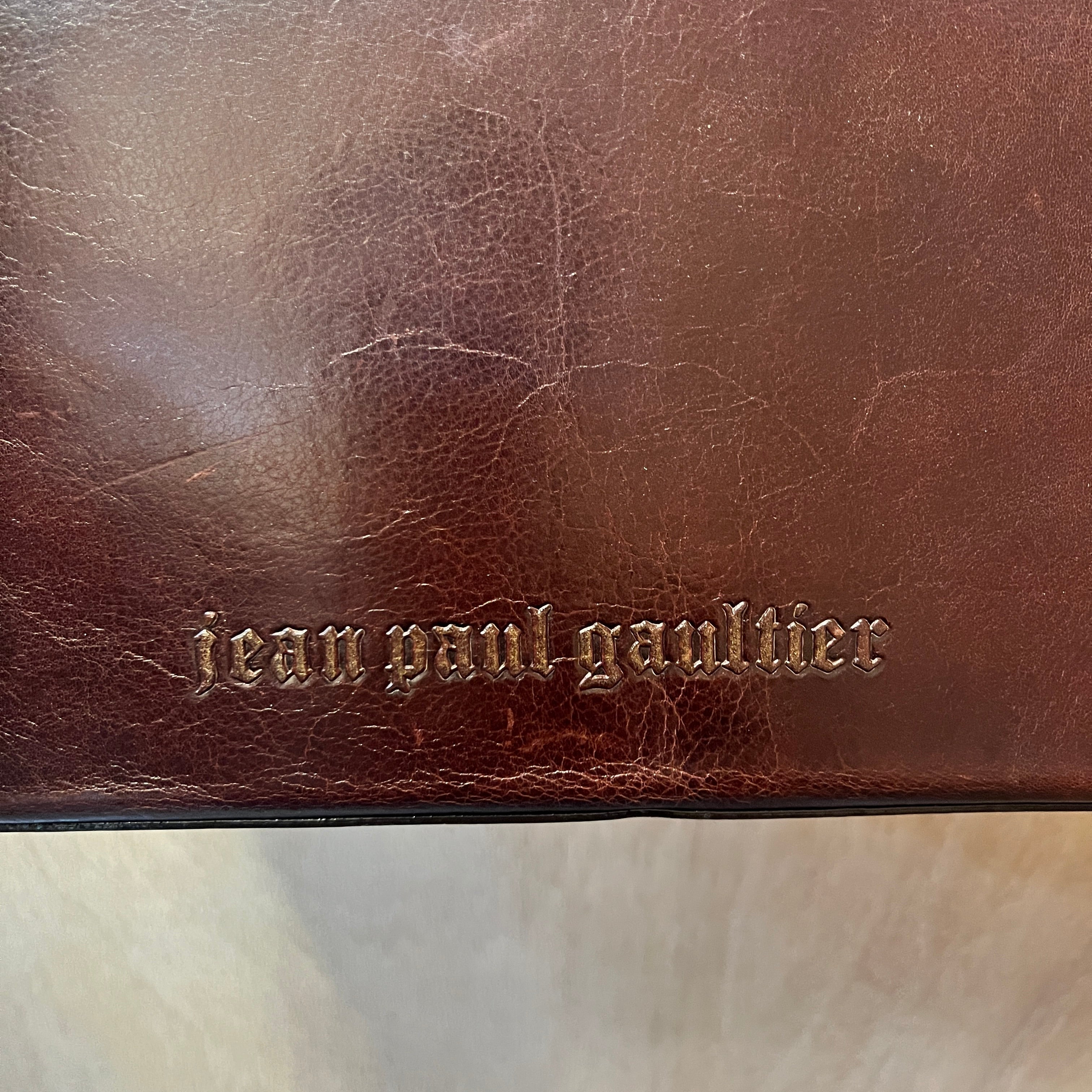 JEAN PAUL GAULTIER 1990's leather handbag