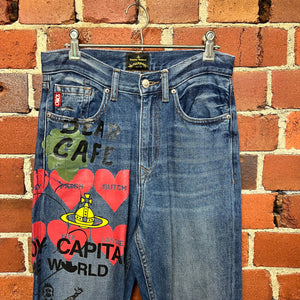 VIVIENNE WESTWOOD Save the Planet Graffiti jeans