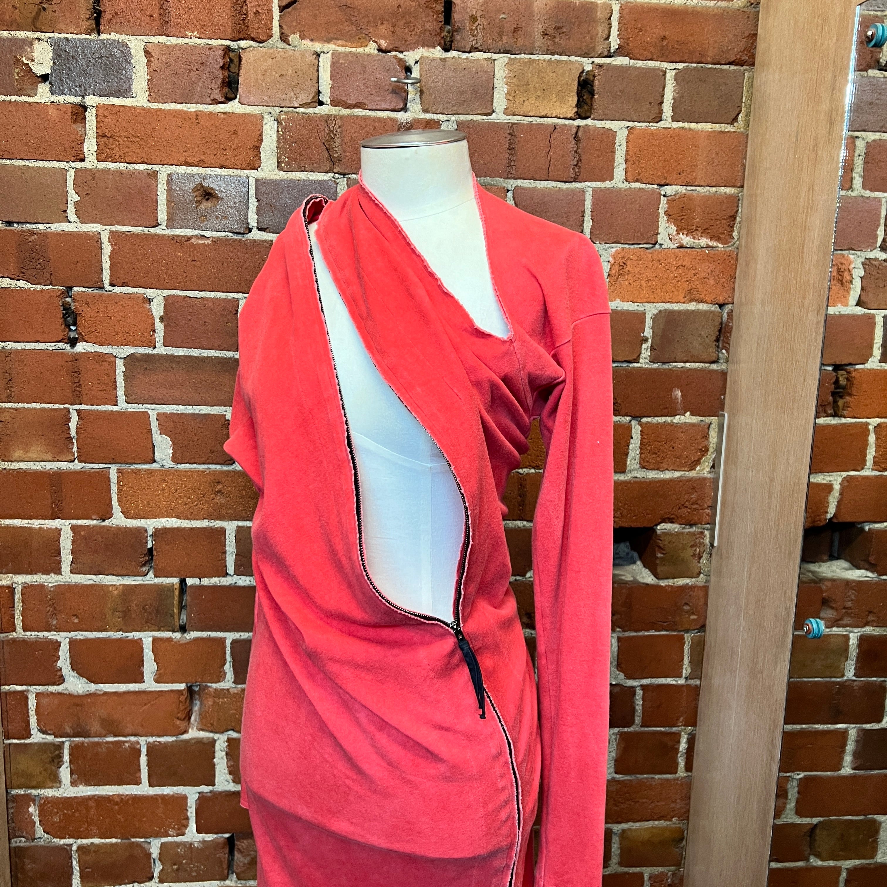 VIVENNE WESTWOOD 1990's slash zipper dress