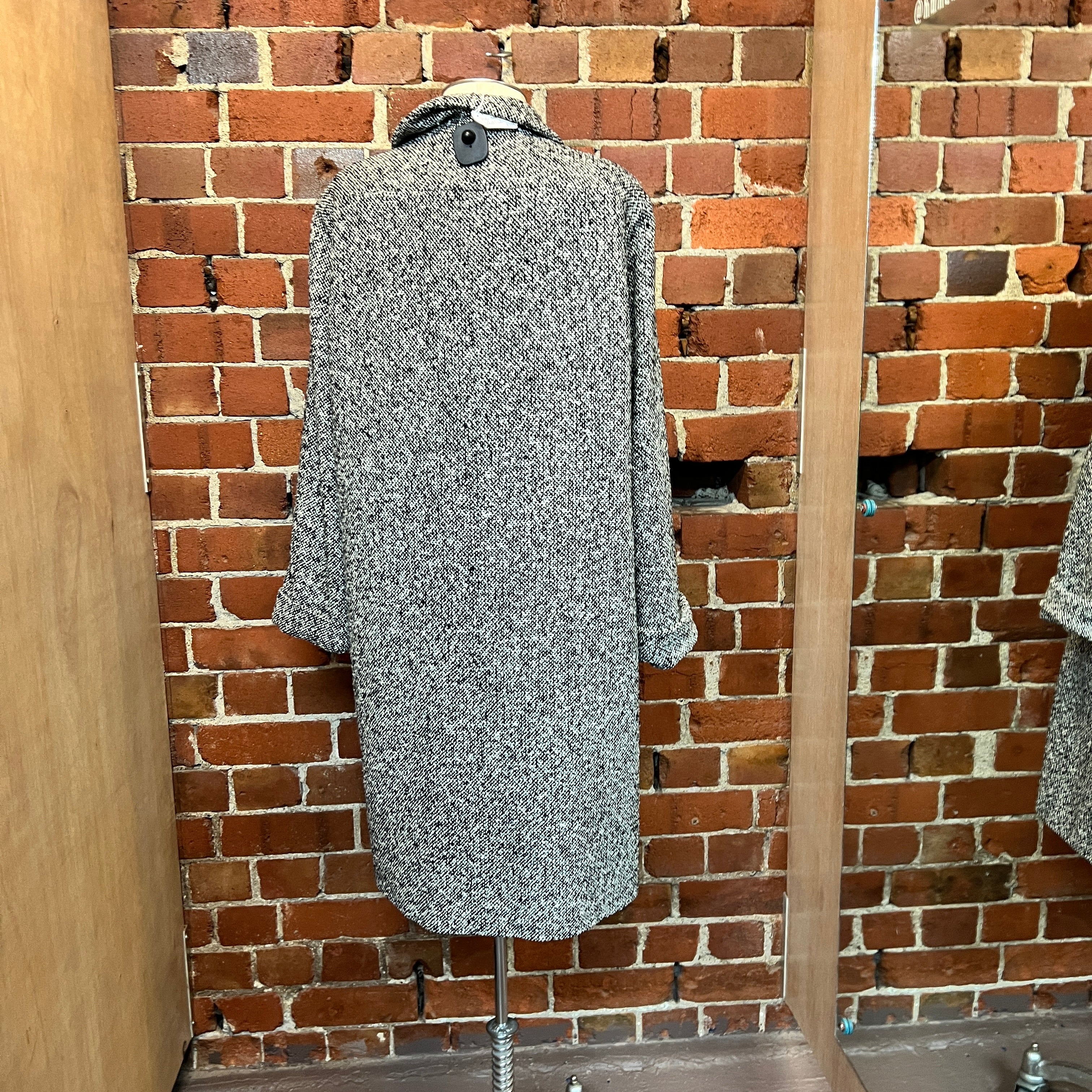 MOSCHINO 1990's woven wool coat
