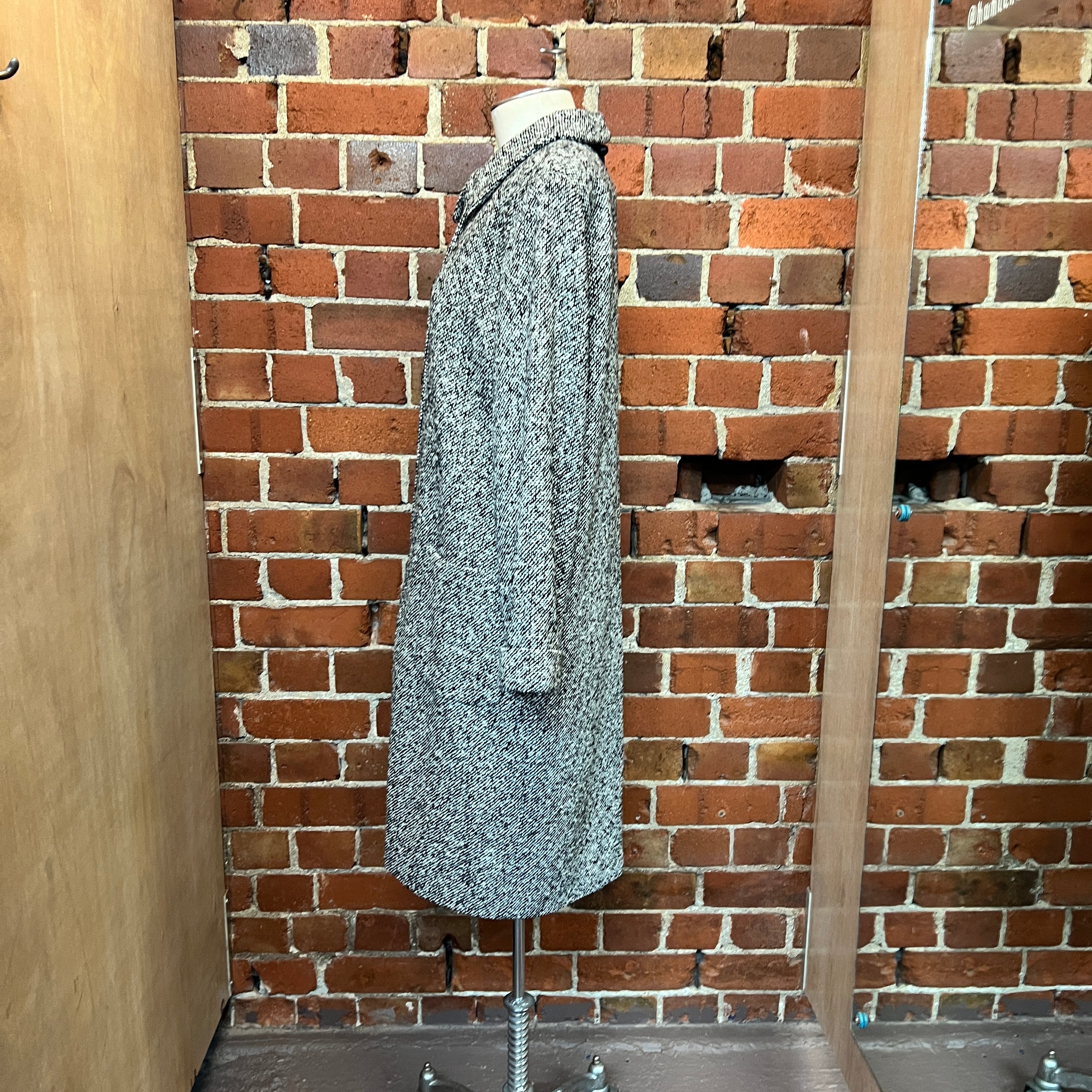 MOSCHINO 1990's woven wool coat