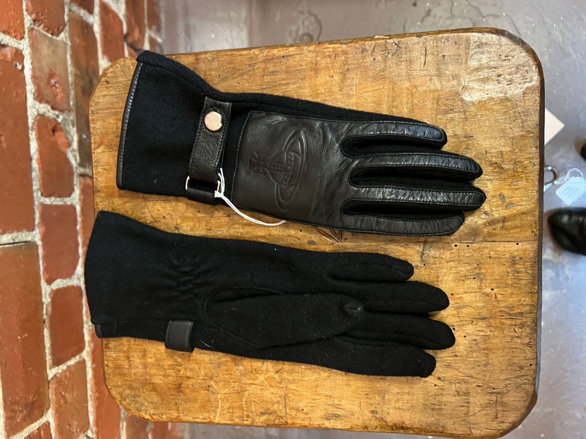 VIVIENNE WESTWOOD leather and wool gloves – Wellington Hunters and