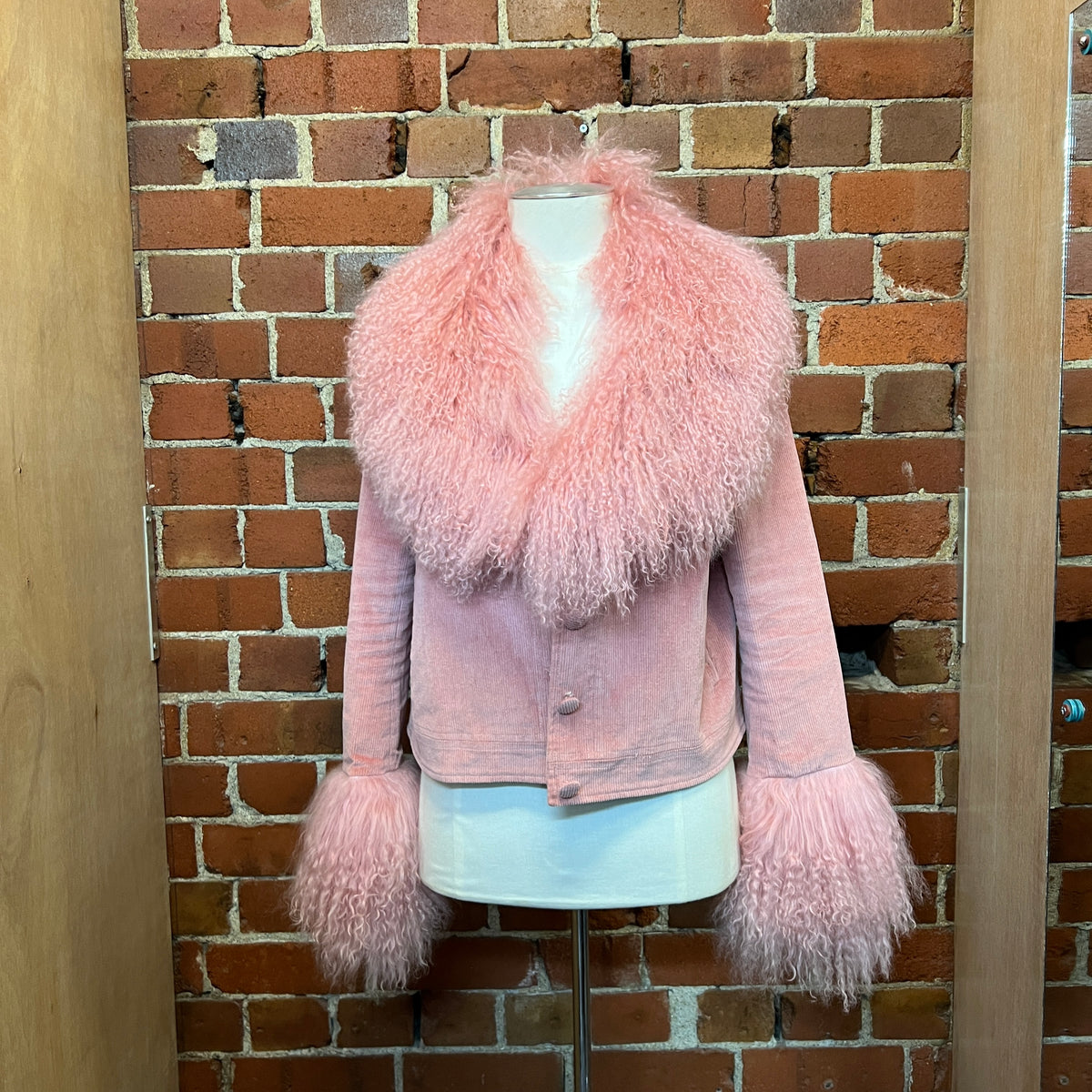 CHARLOTTE SIMONE Mongolian wool trim jacket – Wellington Hunters