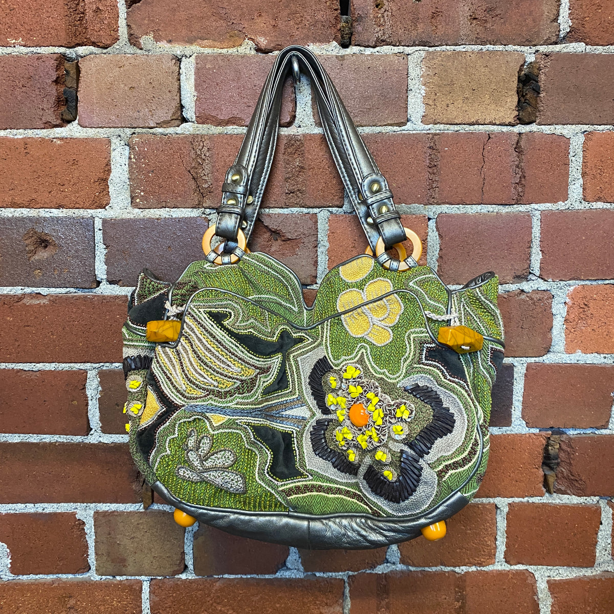 JAMIN PUECH leather tapestry handbag – Wellington Hunters