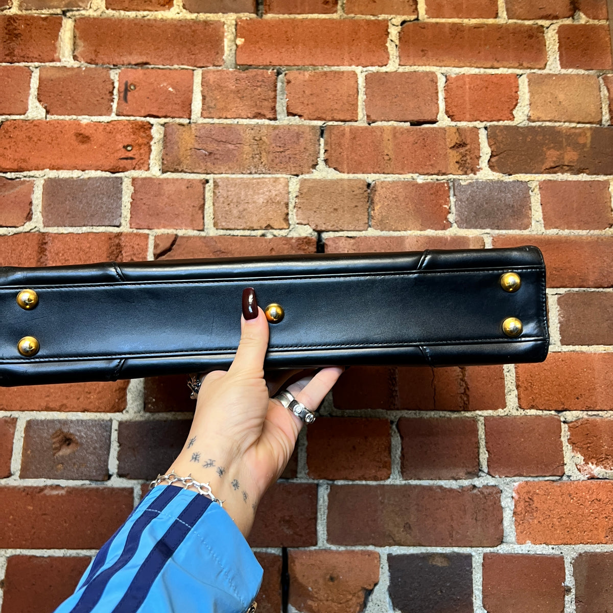 VIVIENNE WESTWOOD 1990's leather briefcase