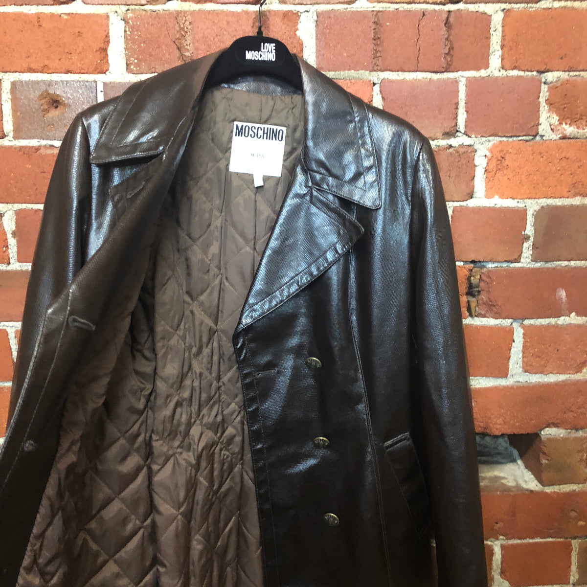 MOSCHINO snakeskin print EPIC vinyl coat – Wellington Hunters and