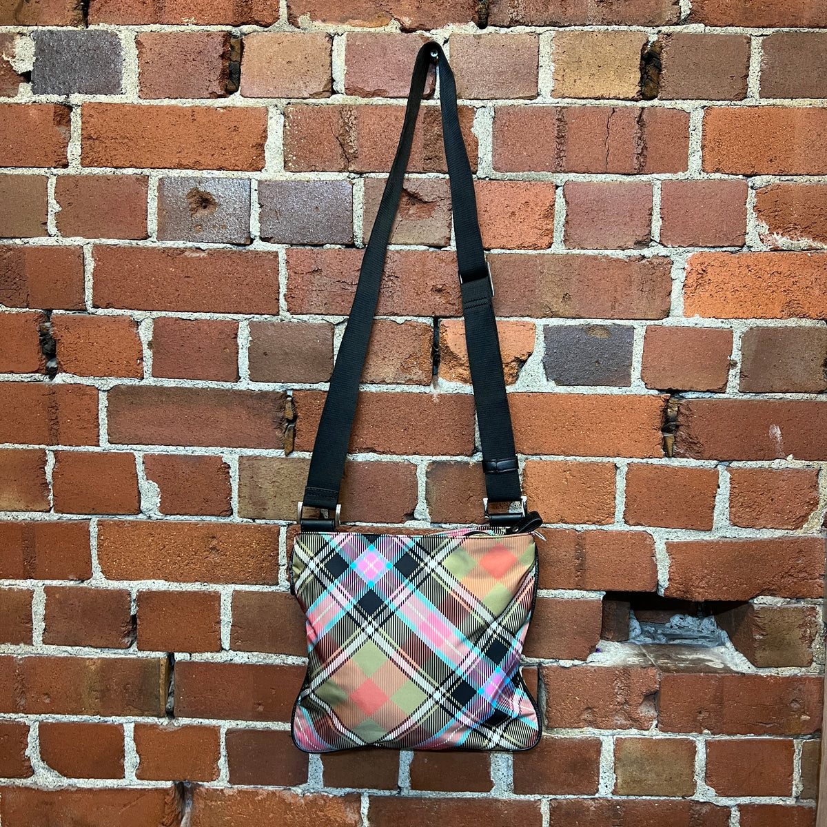 VIVIENNE WESTWOOD tartan messenger bag Wellington Hunters and Collectors