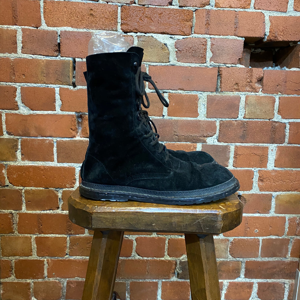 ANN DEMEULEMEESTER suede lace up boots 10 – Wellington Hunters and