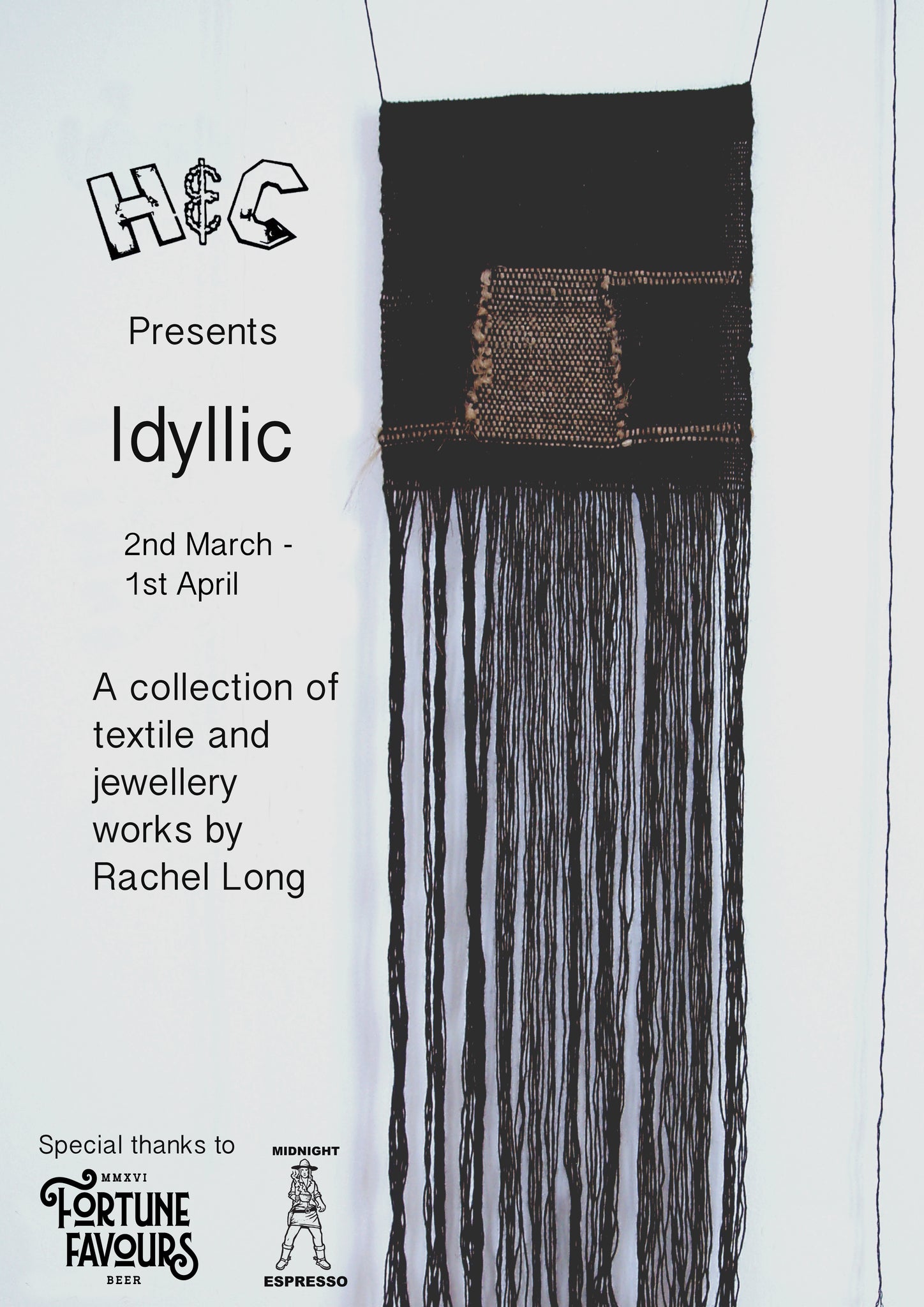 IDYLLIC a collection of textile and jewellery works by Rachel Long