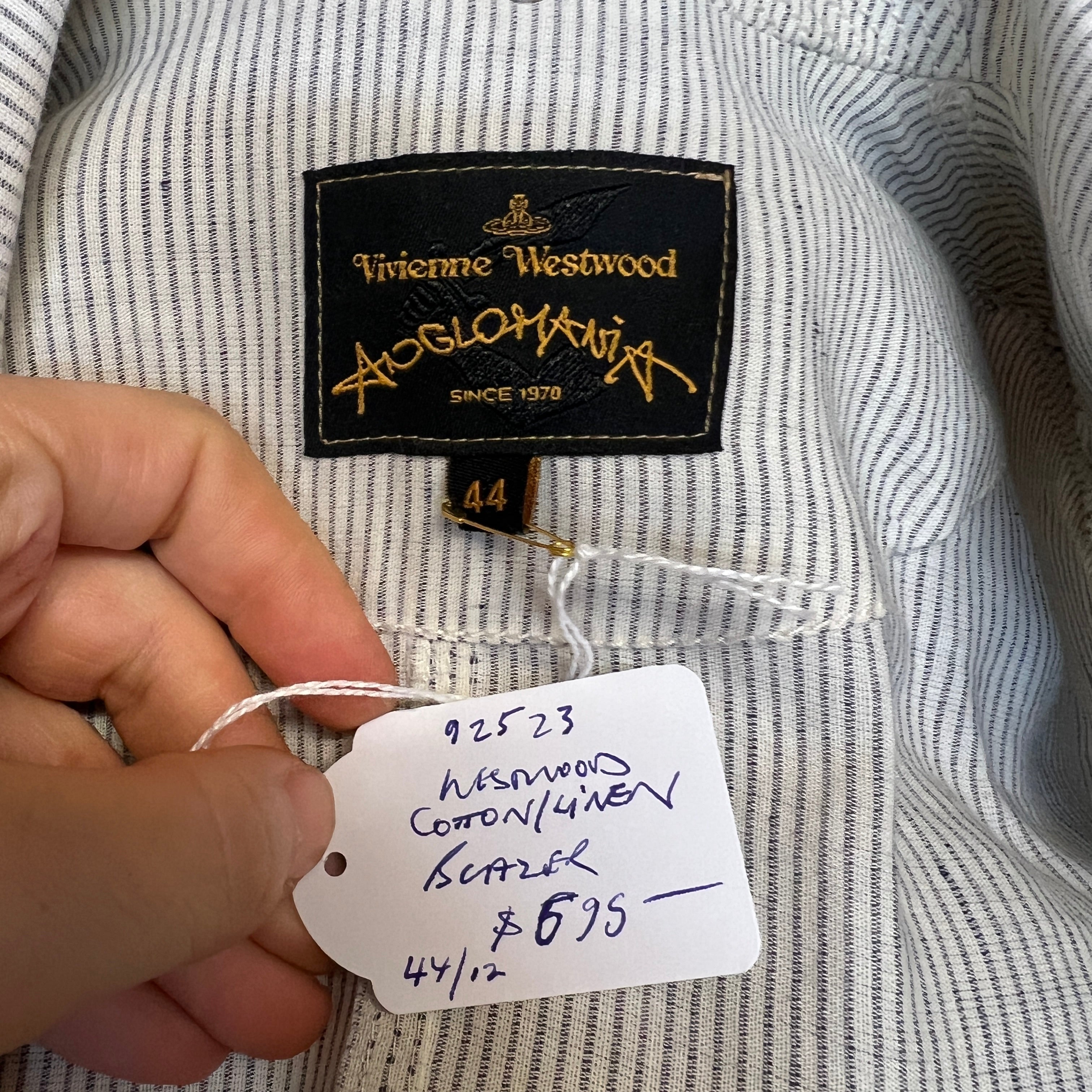 VIVIENNE WESTWOOD linen pirate jacket