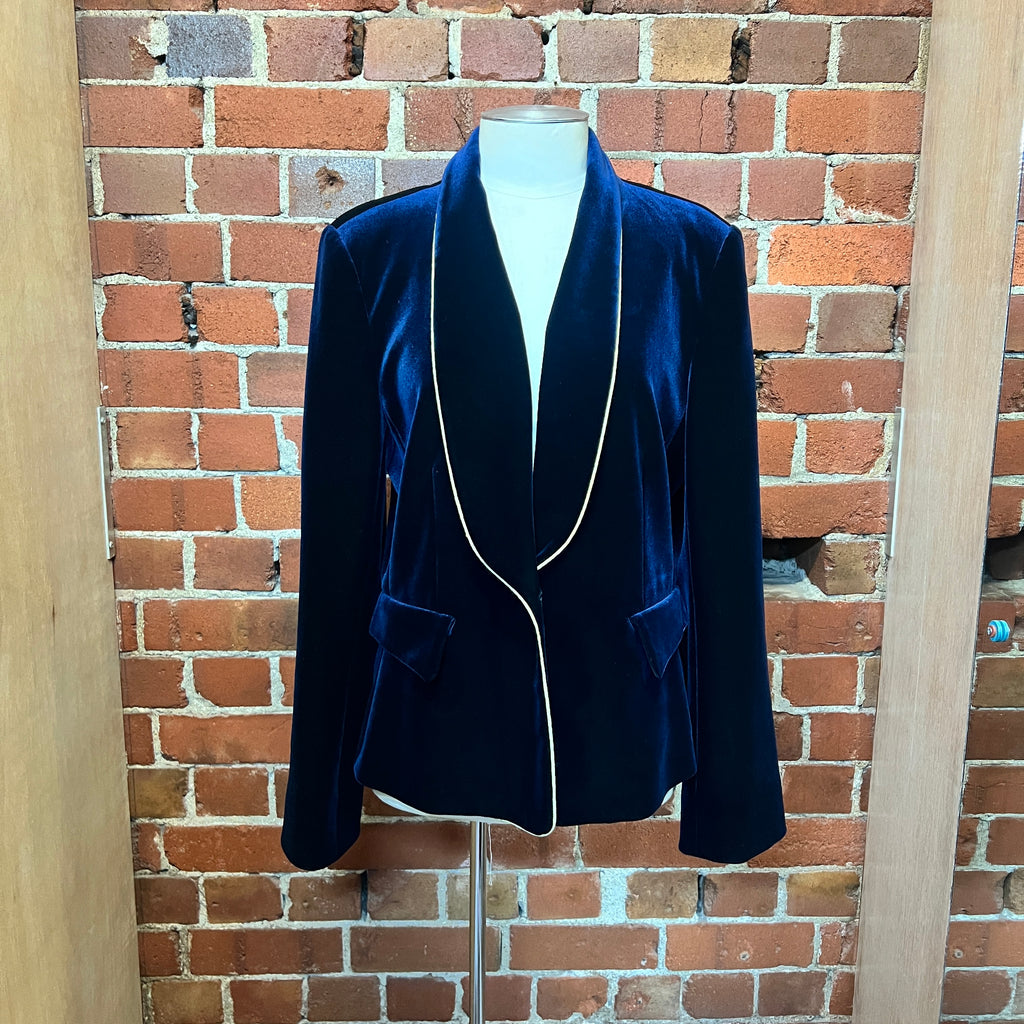 CARLA ZAMPENETTI velvet blazer