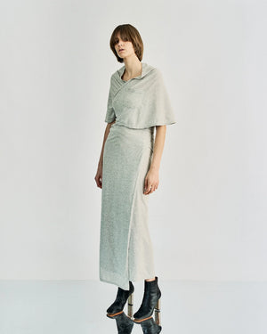 MARTIN MARGILEA Artisanal cotton wrap dress