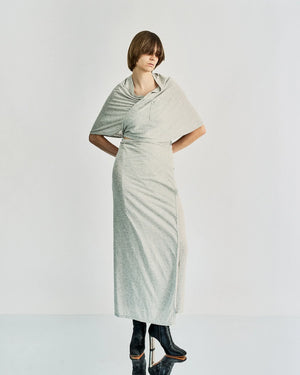 MARTIN MARGILEA Artisanal cotton wrap dress