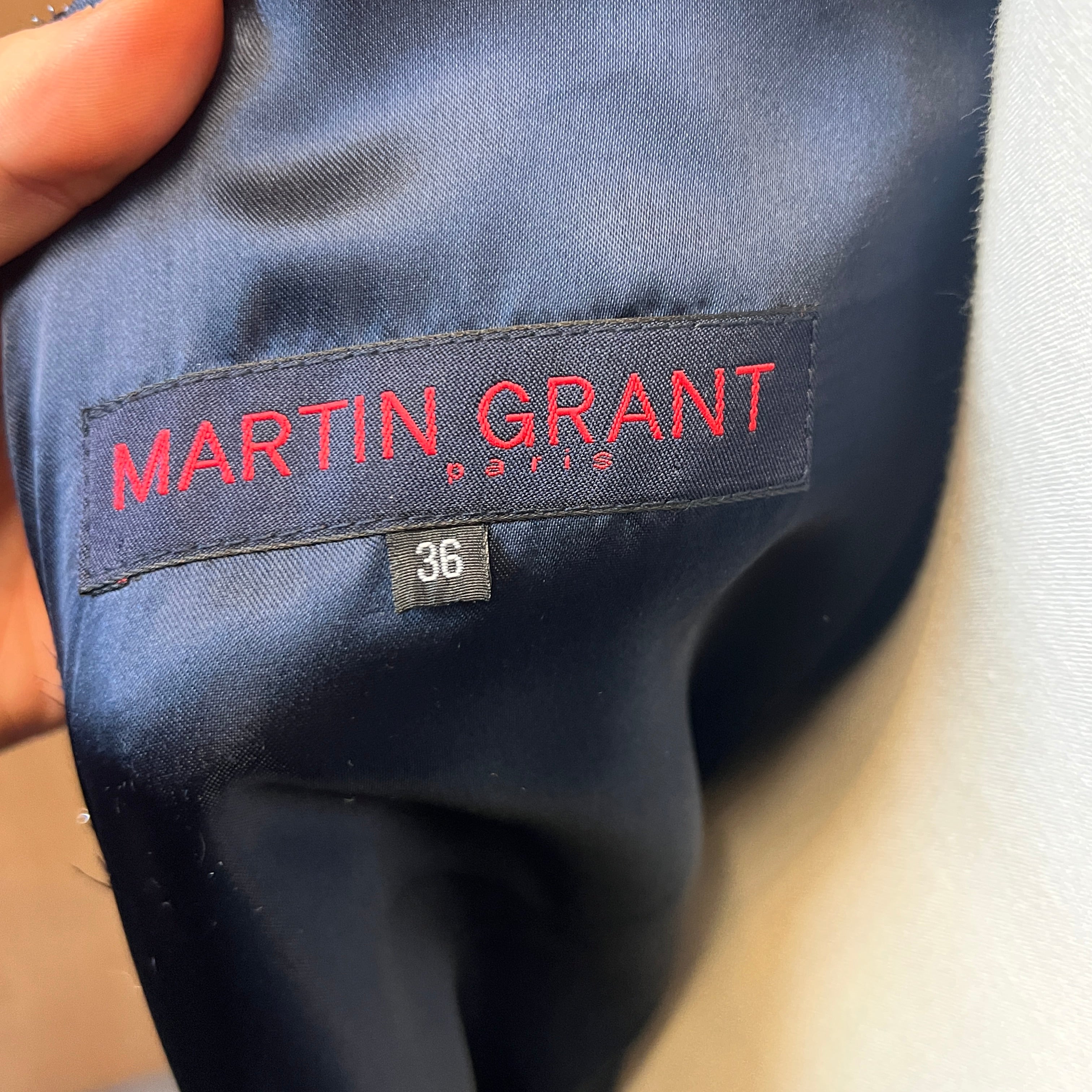 MARTIN GRANT wool tweed dress