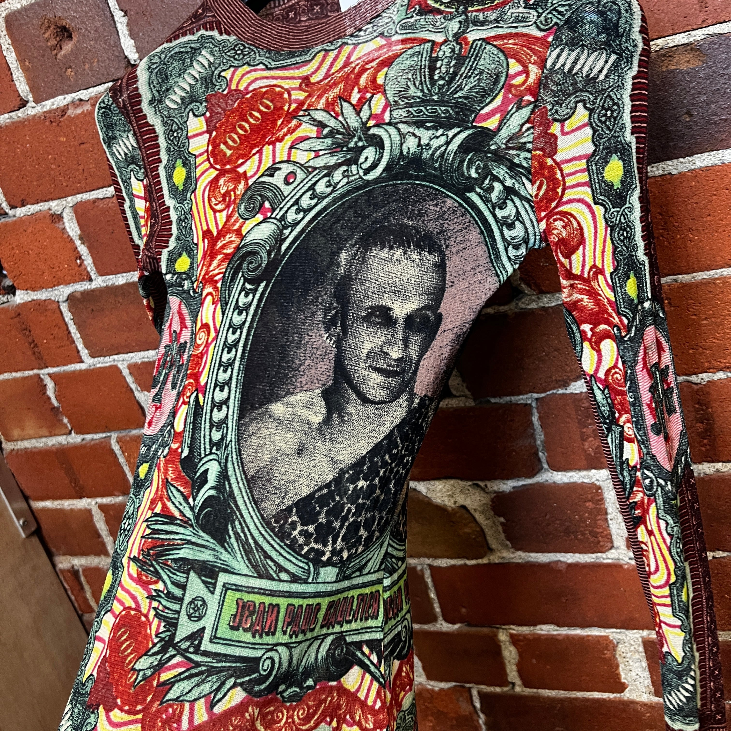 JEAN PAUL GAULTIER 1995 tattoo portrait mesh top – Wellington