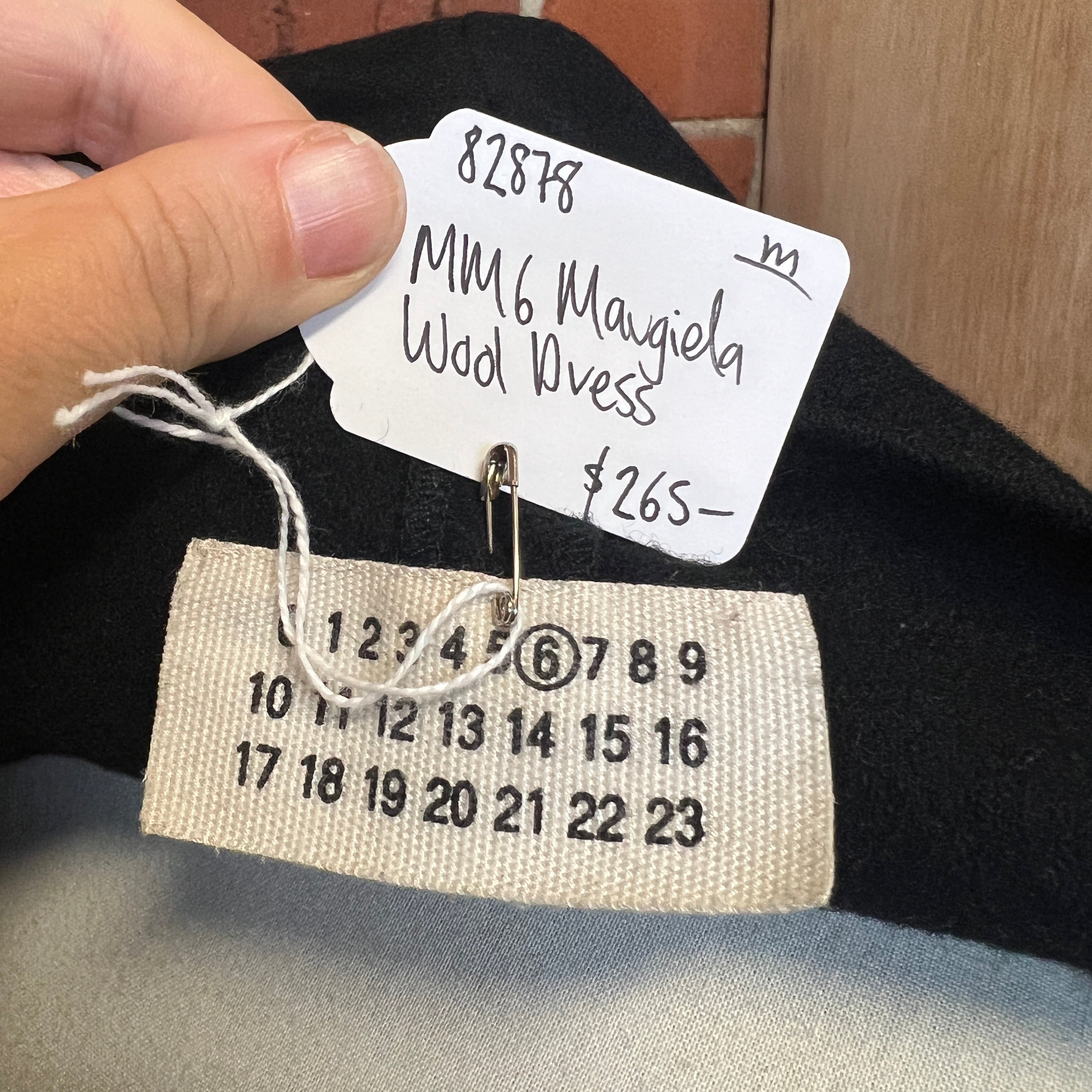 MM6 Margiela 1990s wool dress