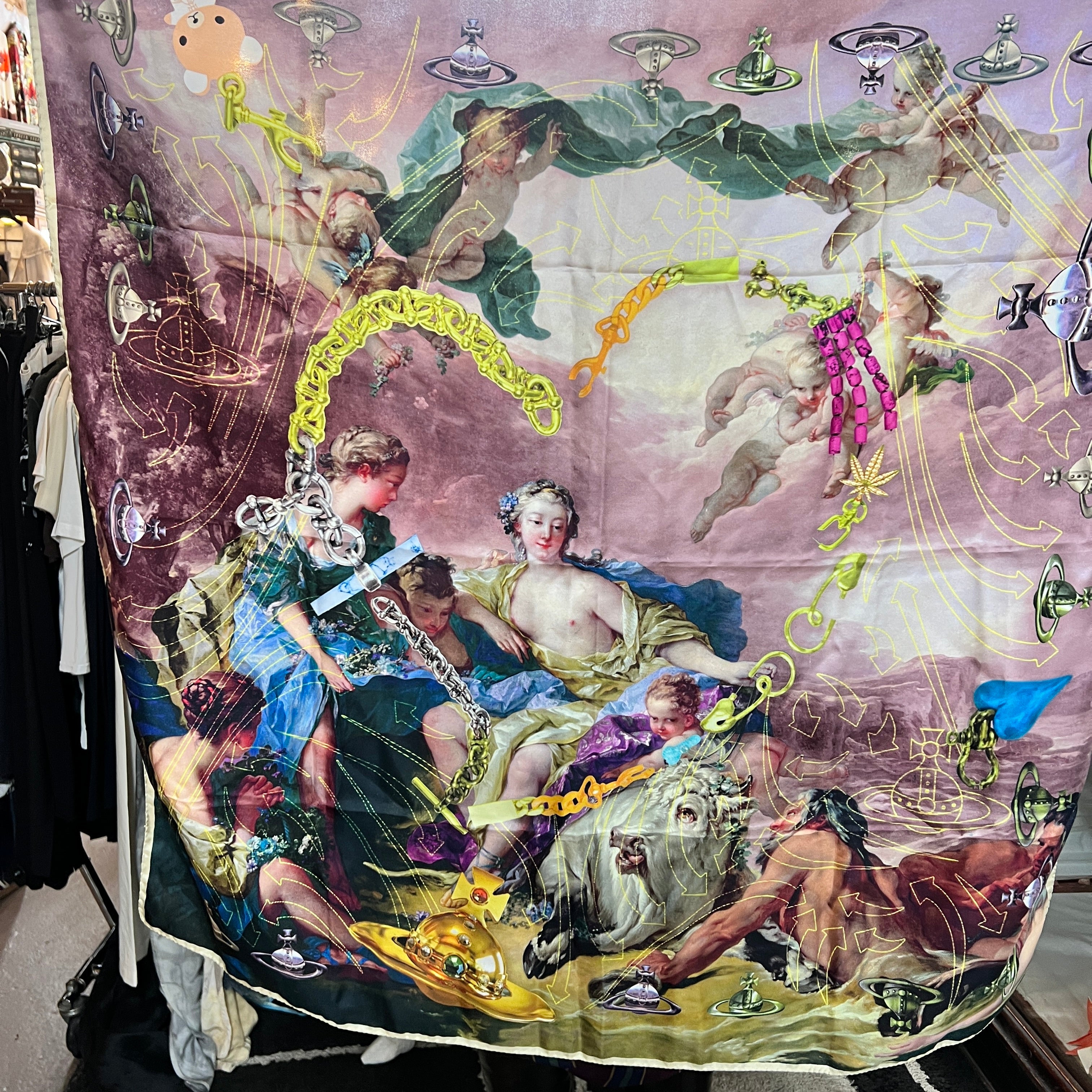 VIVIENNE WESTWOOD BOUCHER silk scarf