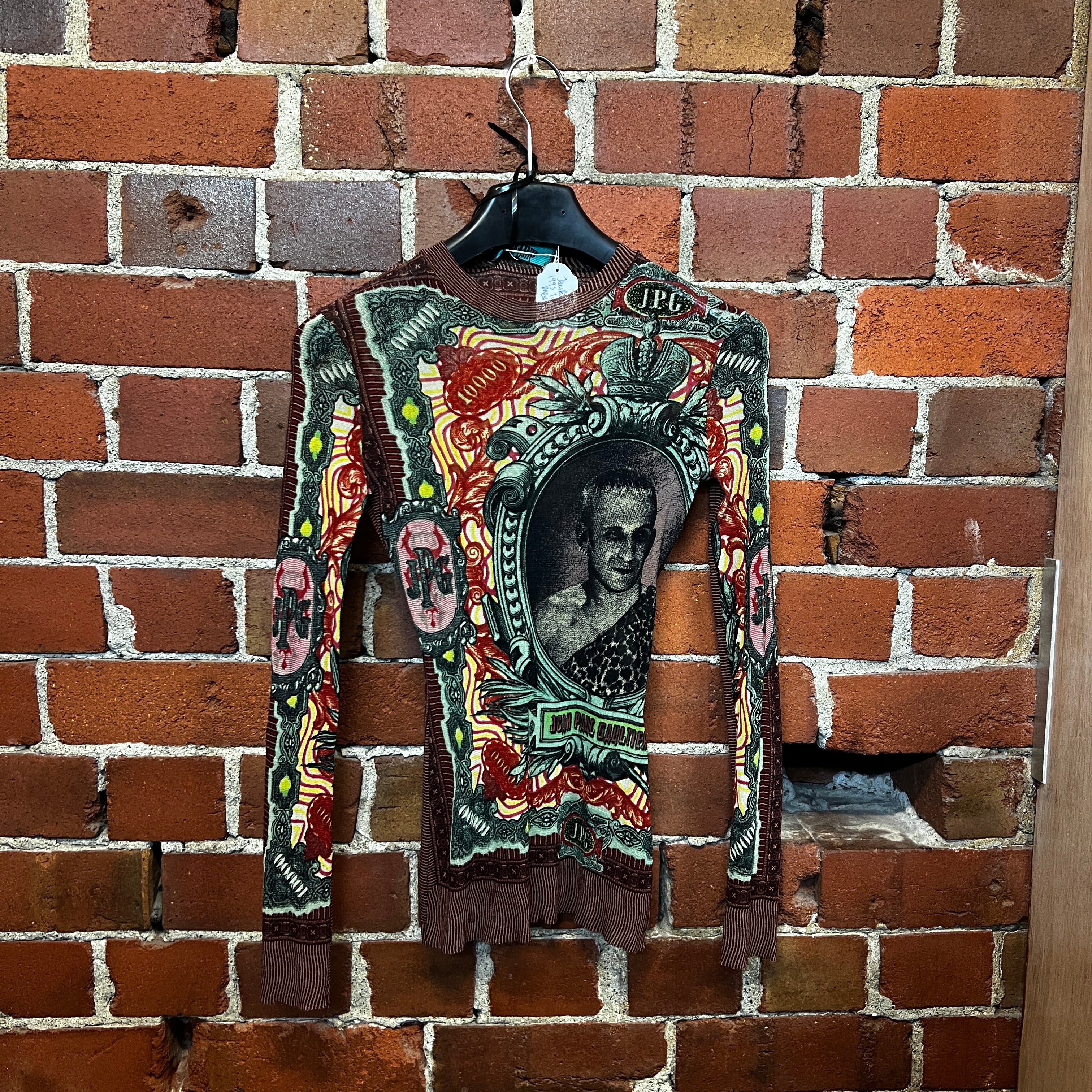 JEAN PAUL GAULTIER 1995 tattoo portrait mesh top – Wellington