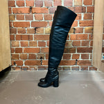 MARTIN MARGEILA Over the knee leather boots