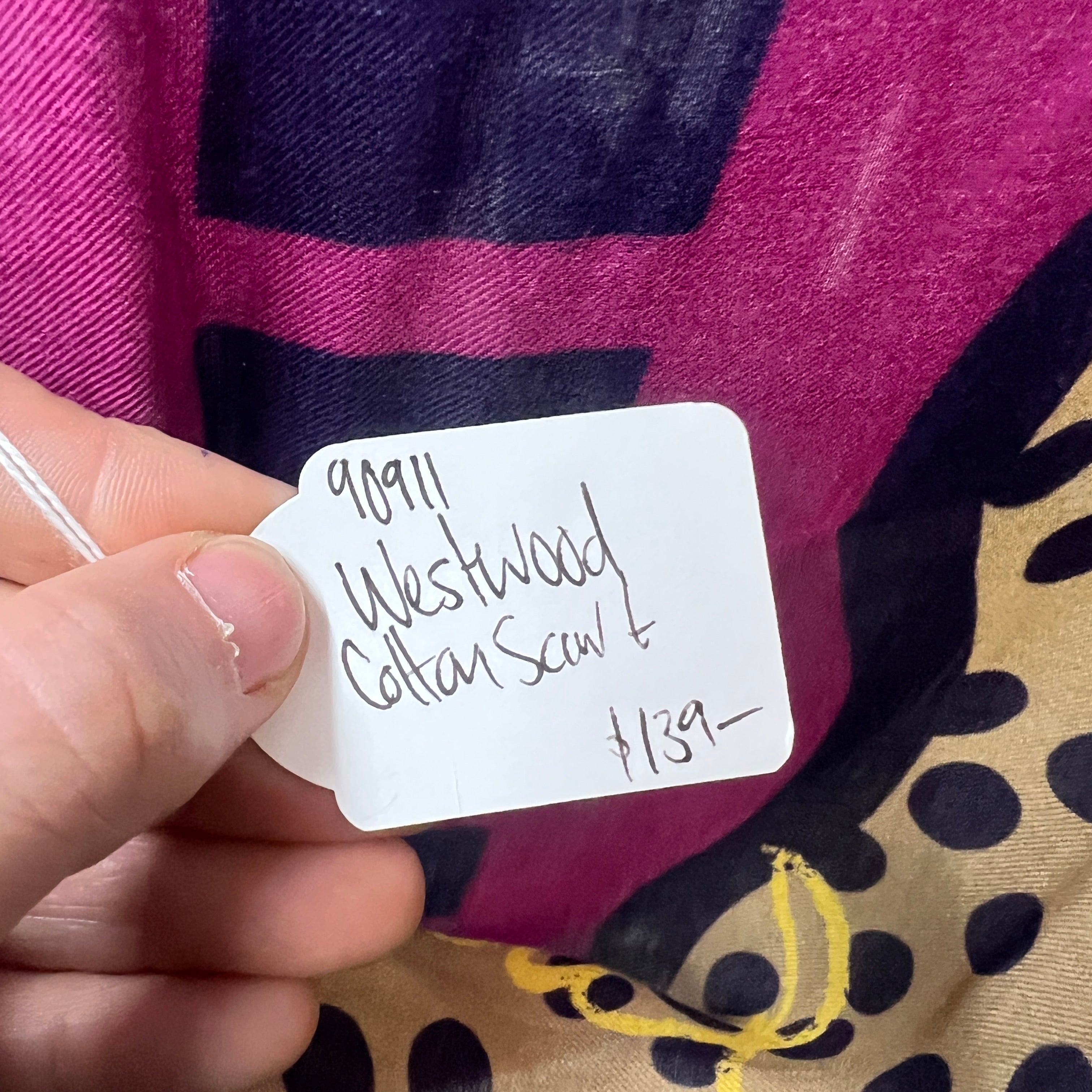 VIVIENNE WESTWOOD cotton scarf