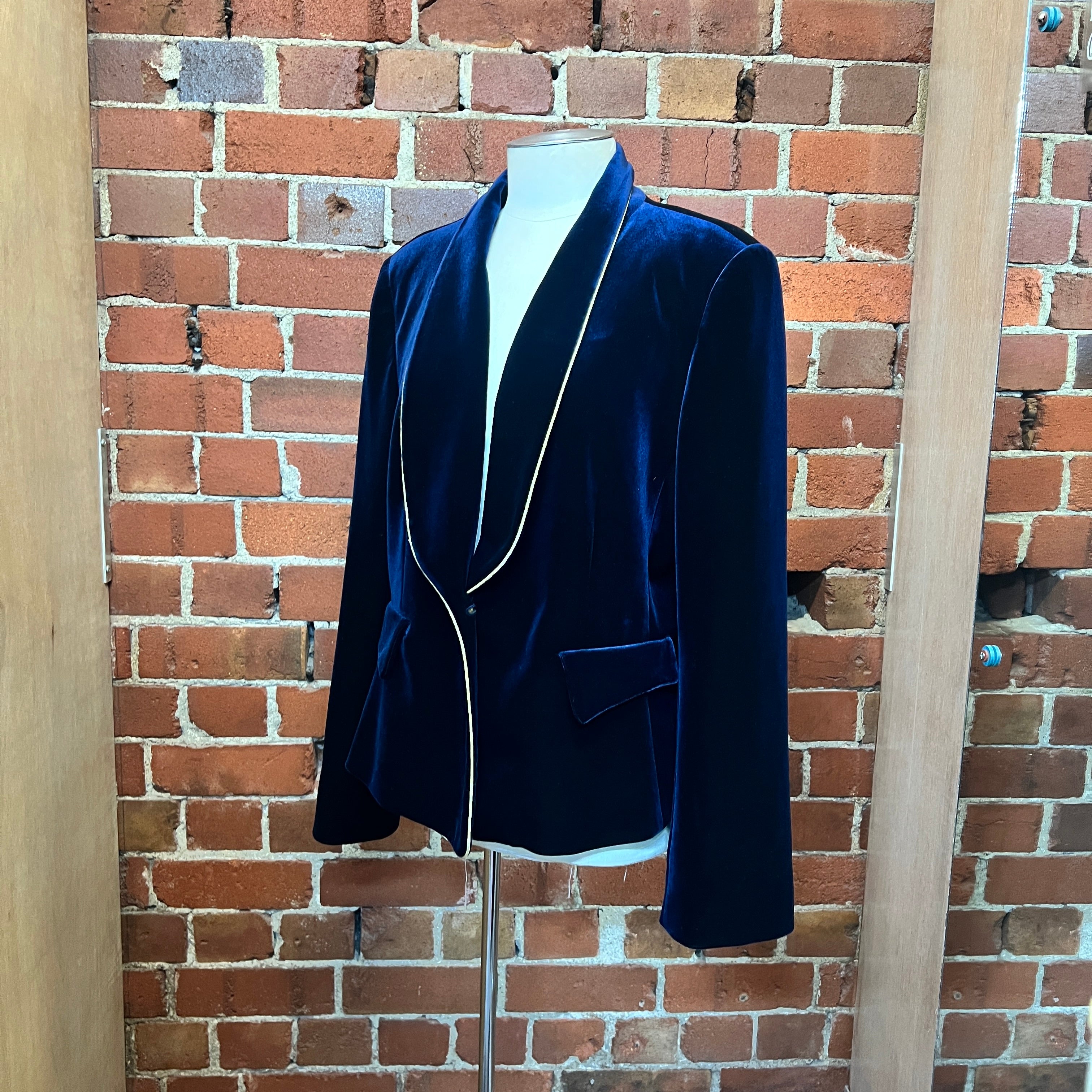 CARLA ZAMPENETTI velvet blazer