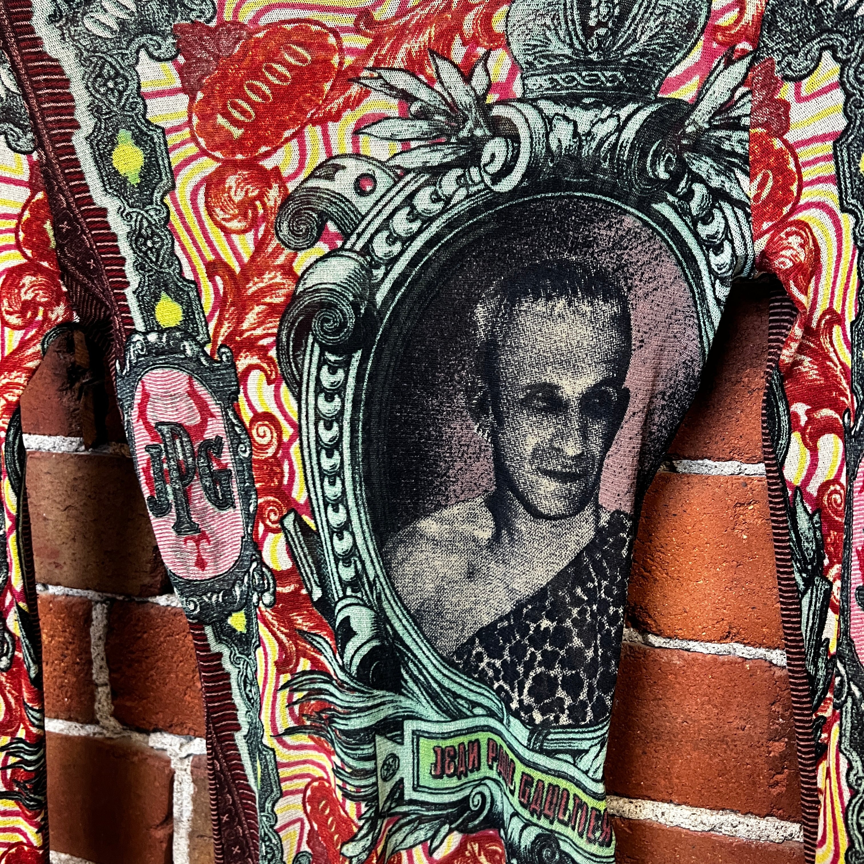 JEAN PAUL GAULTIER 1995 tattoo portrait mesh top – Wellington