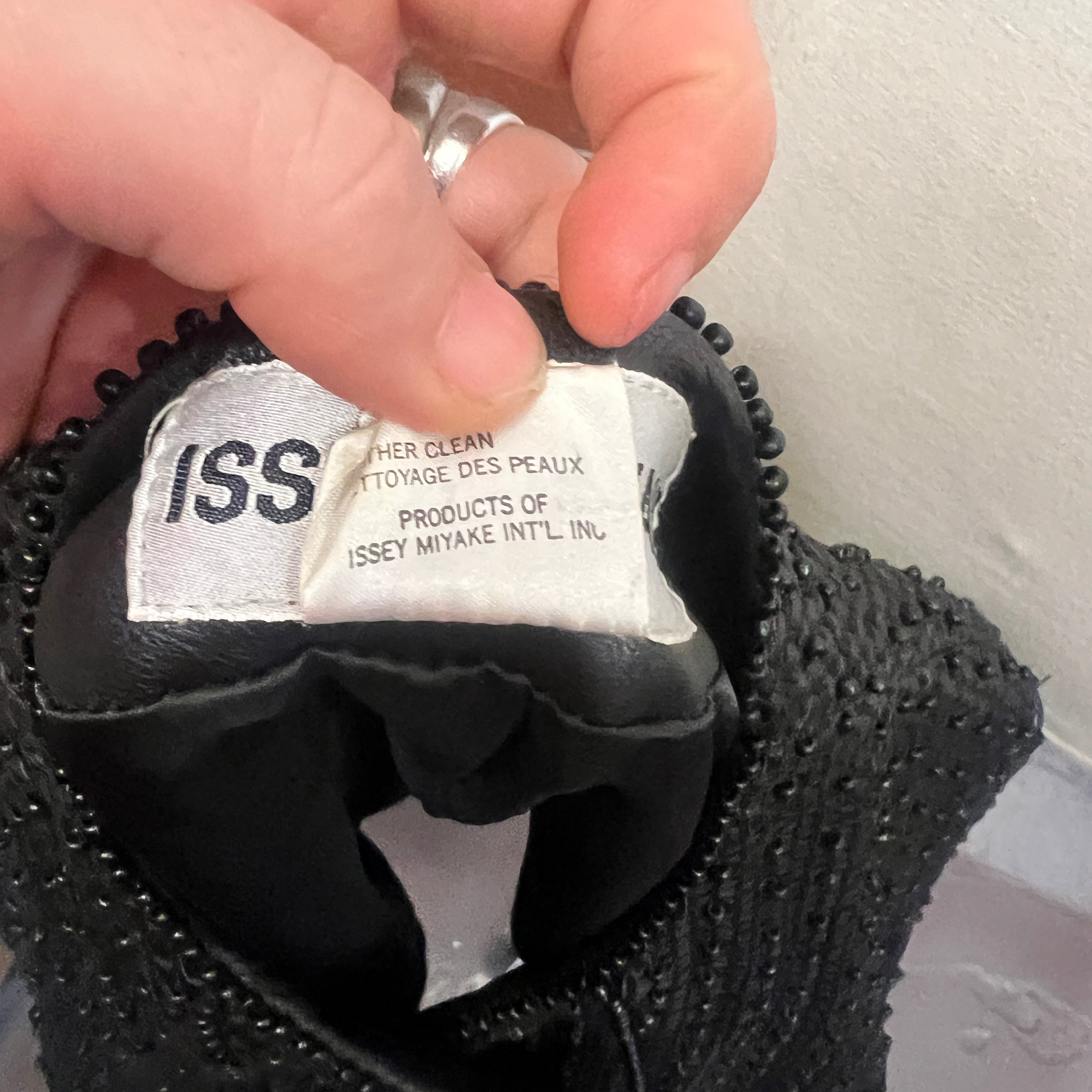 ISSEY MIYAKE 1980's woven leather jacket