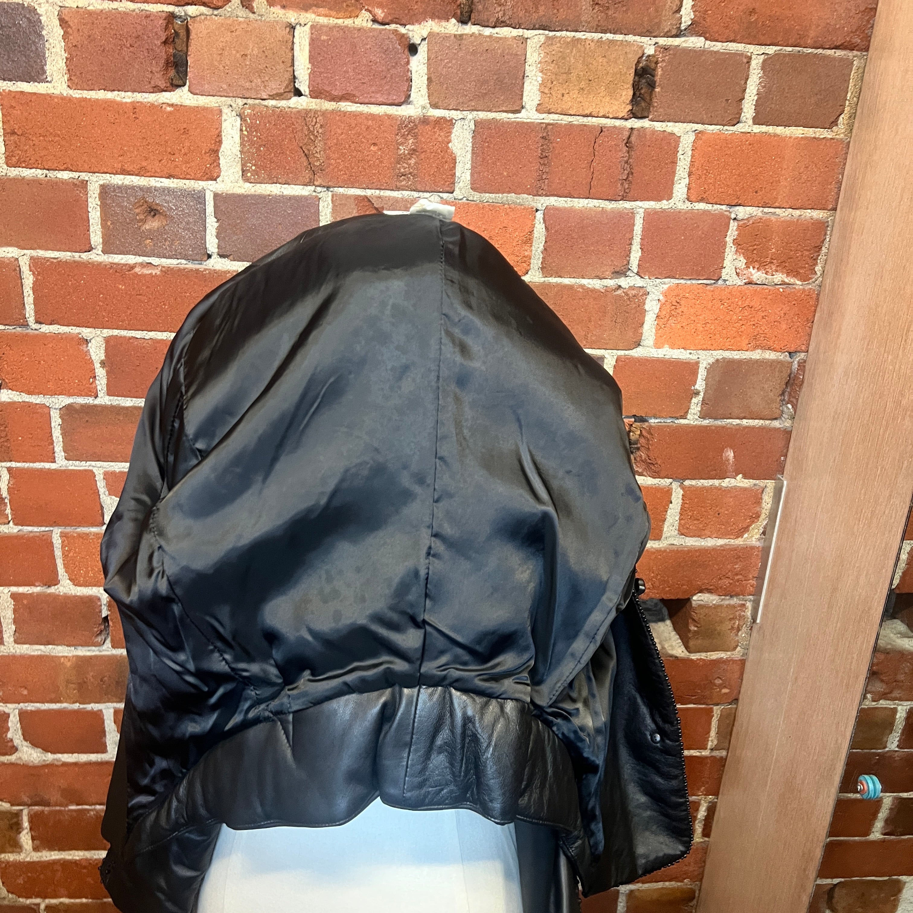 ISSEY MIYAKE 1980's woven leather jacket