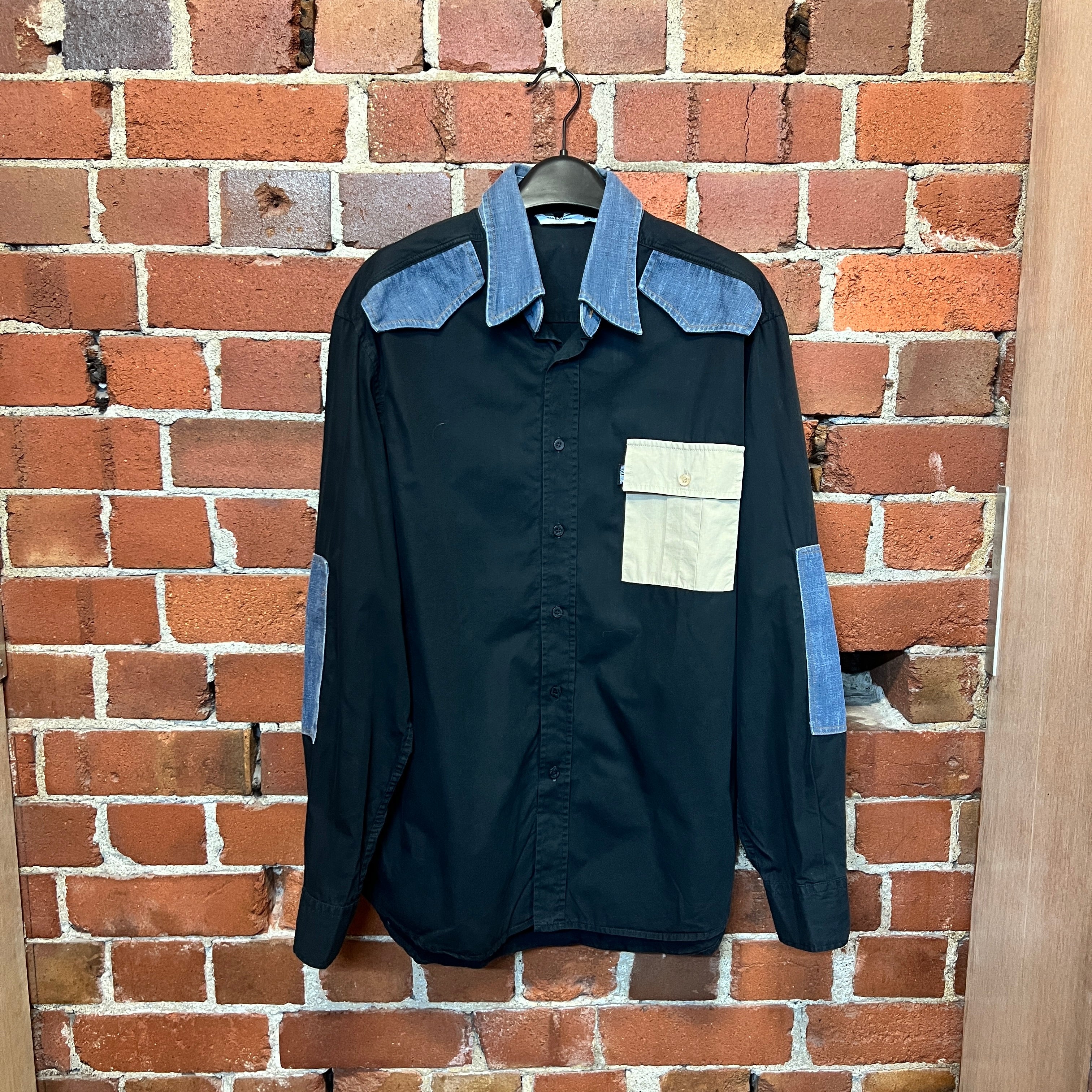 MOSCHINO 1990'S patchwork shirt