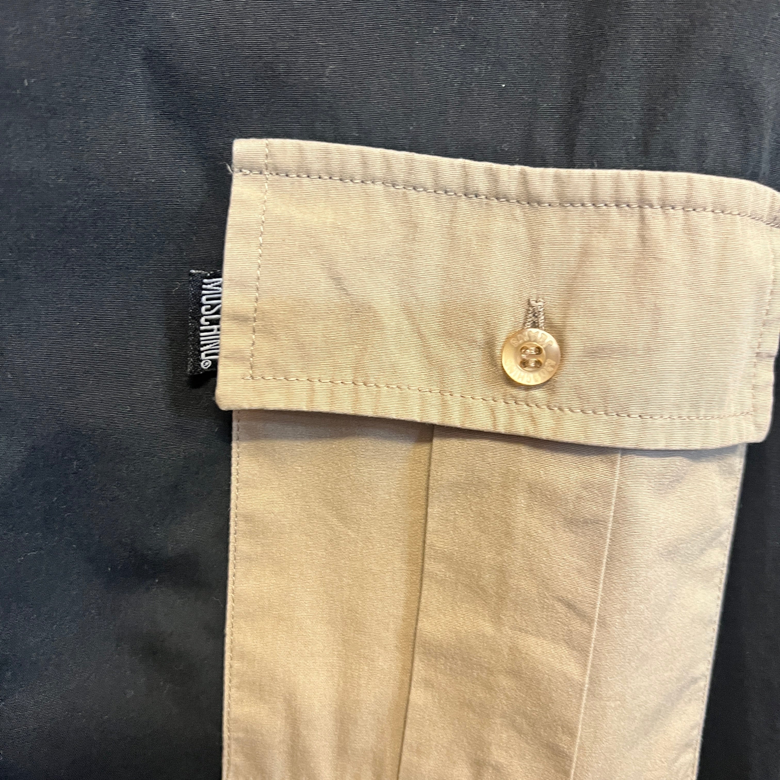 MOSCHINO 1990'S patchwork shirt