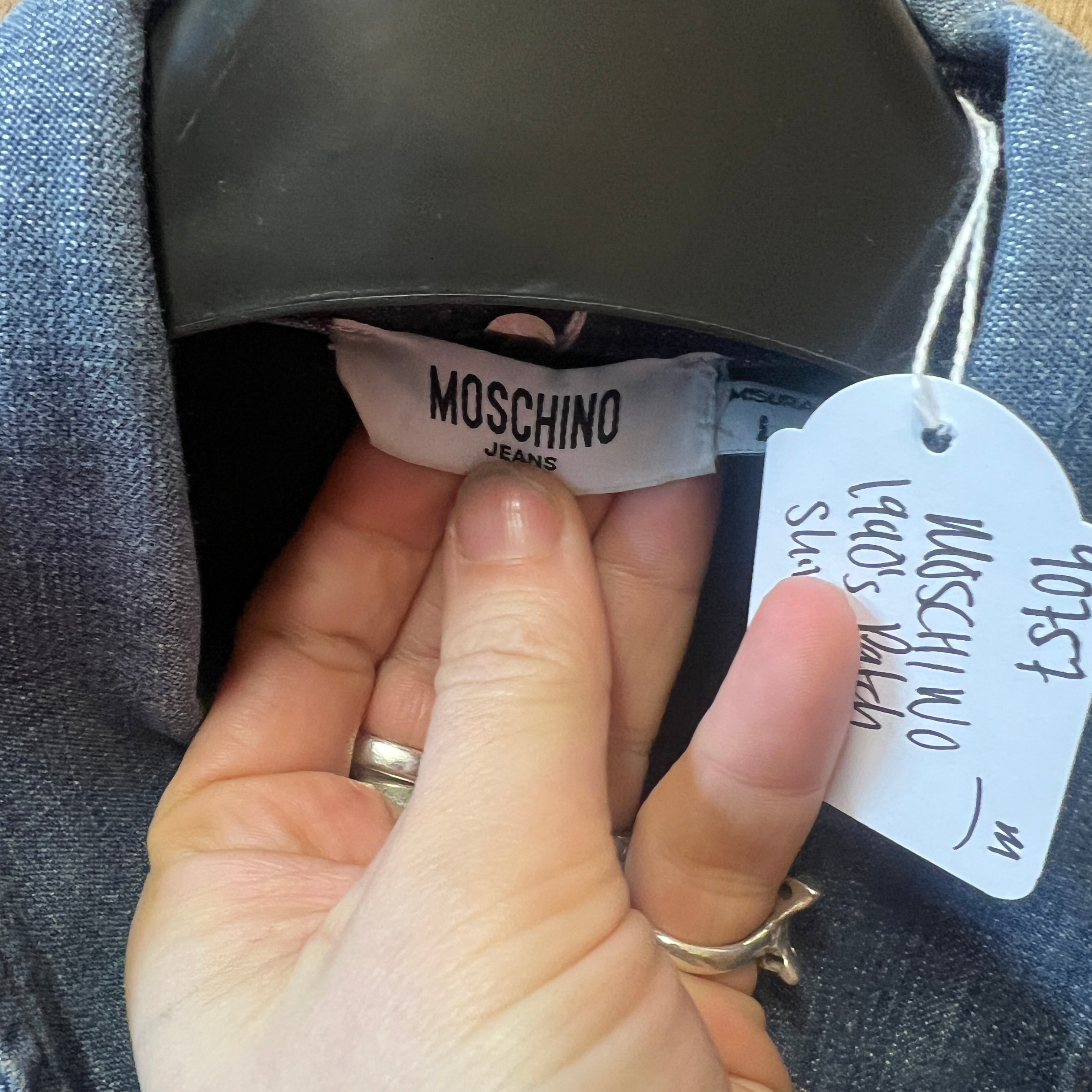 MOSCHINO 1990'S patchwork shirt