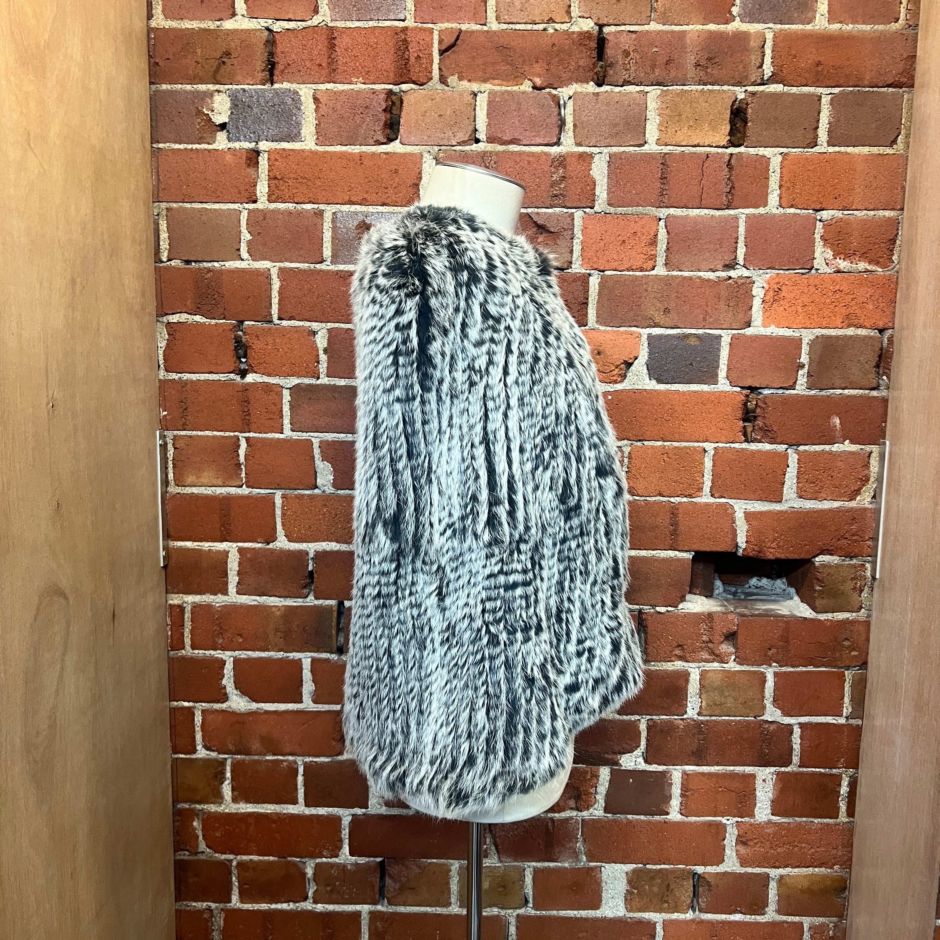 Rabbit fur cape