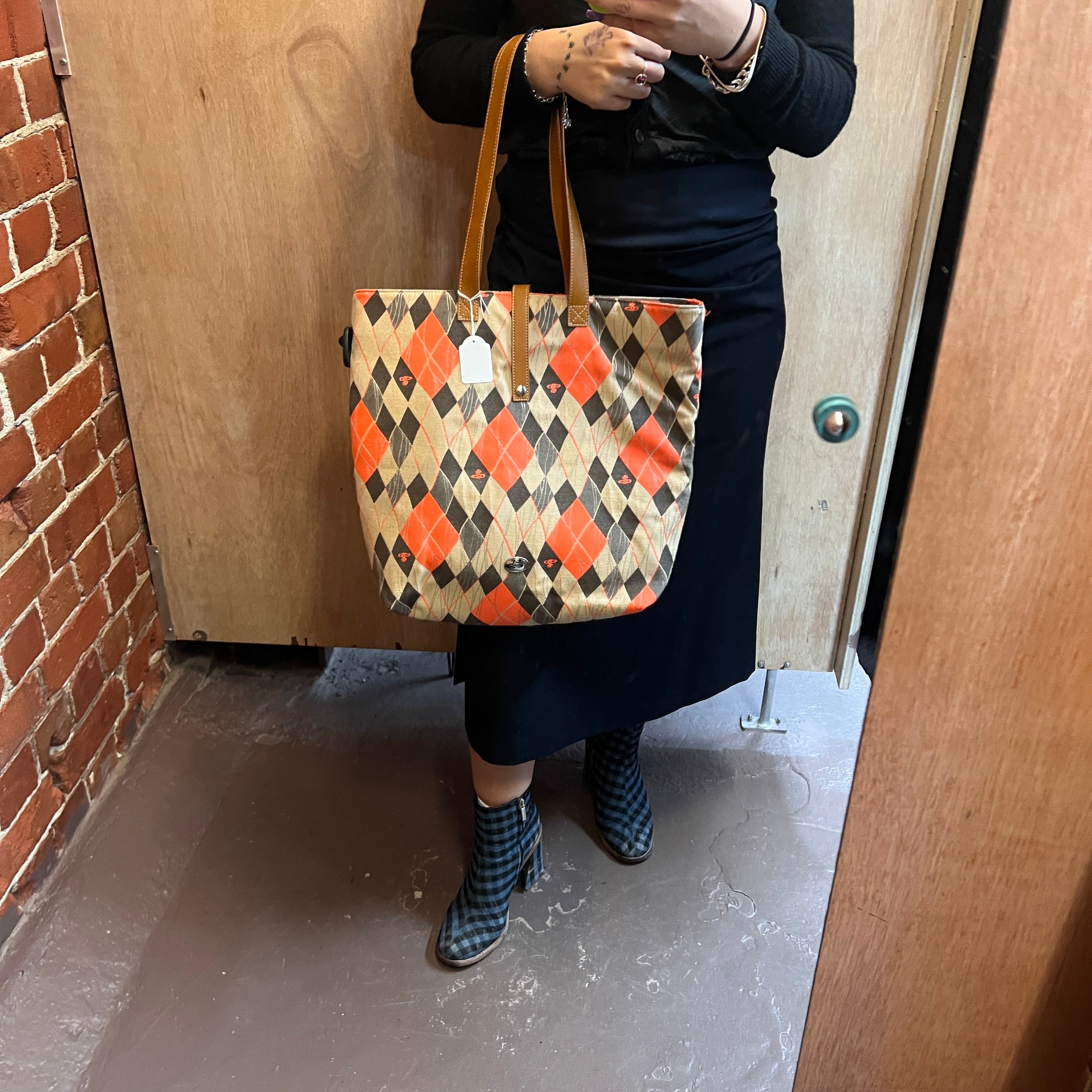 VIVIENNE WESTWOOD harlequin tote bag