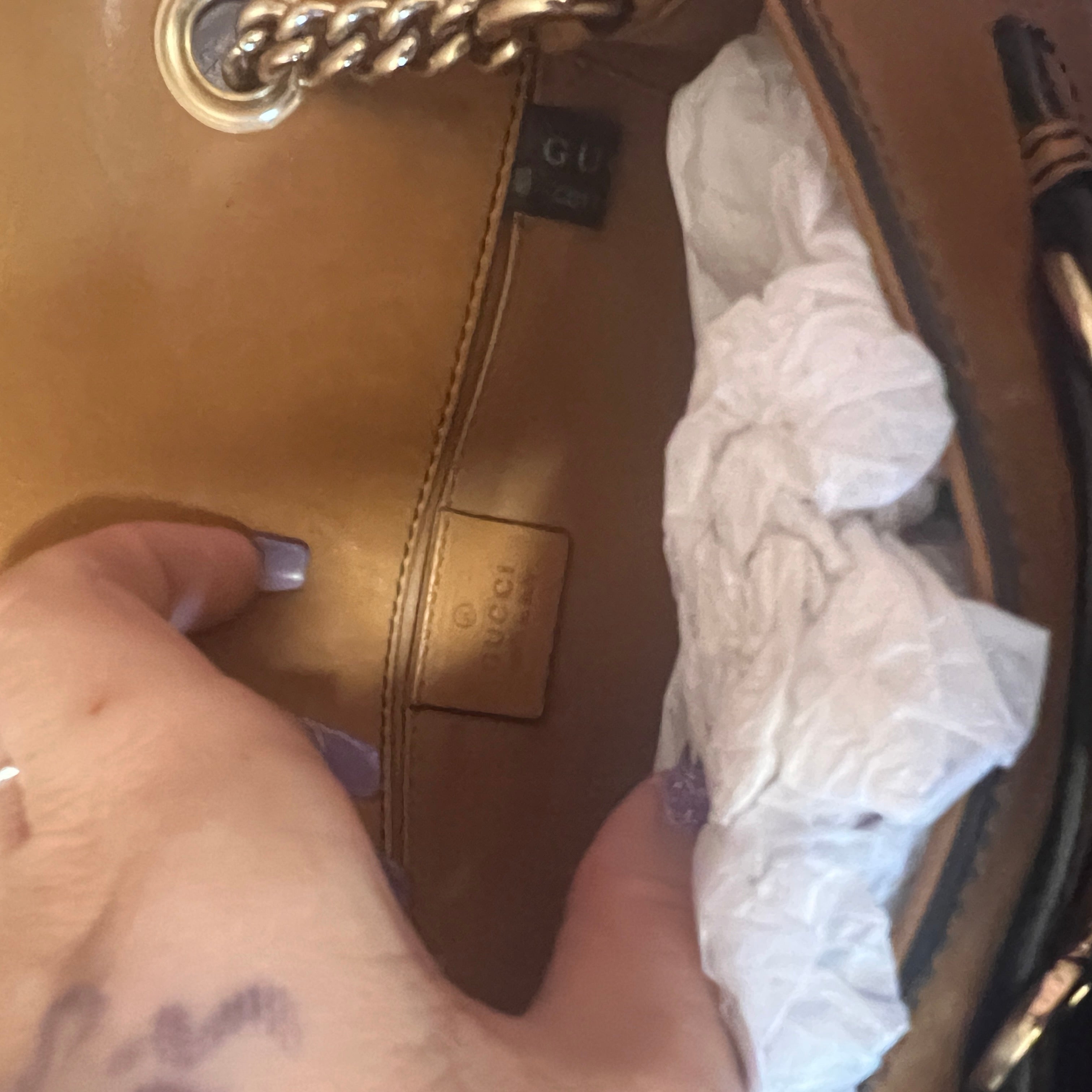 GUCCI horsebit leather clutch