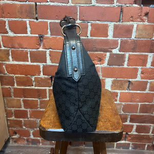 GUCCI monogrammed horsebit handle handbag
