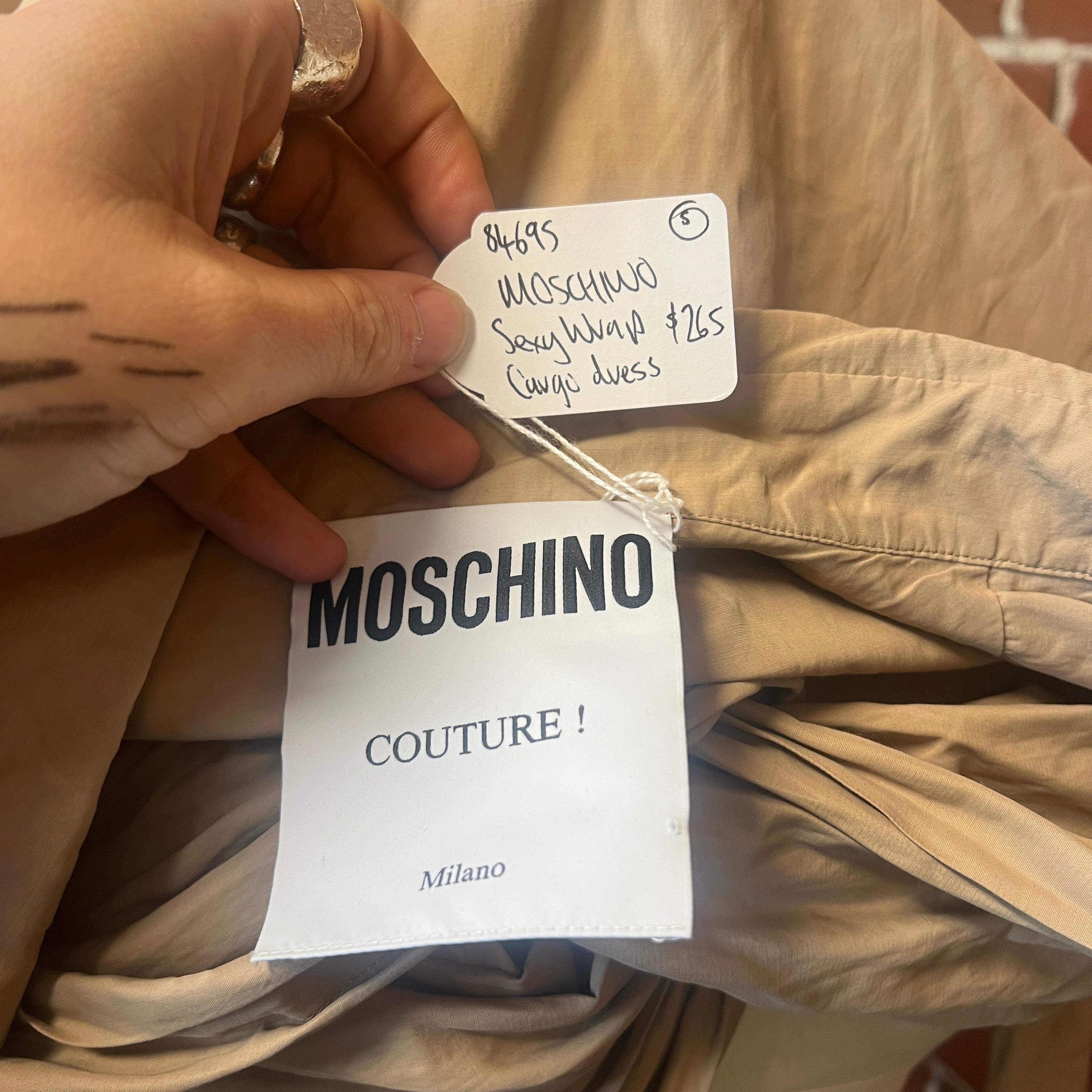 MOSCHINO sexy wrap wrinkle dress