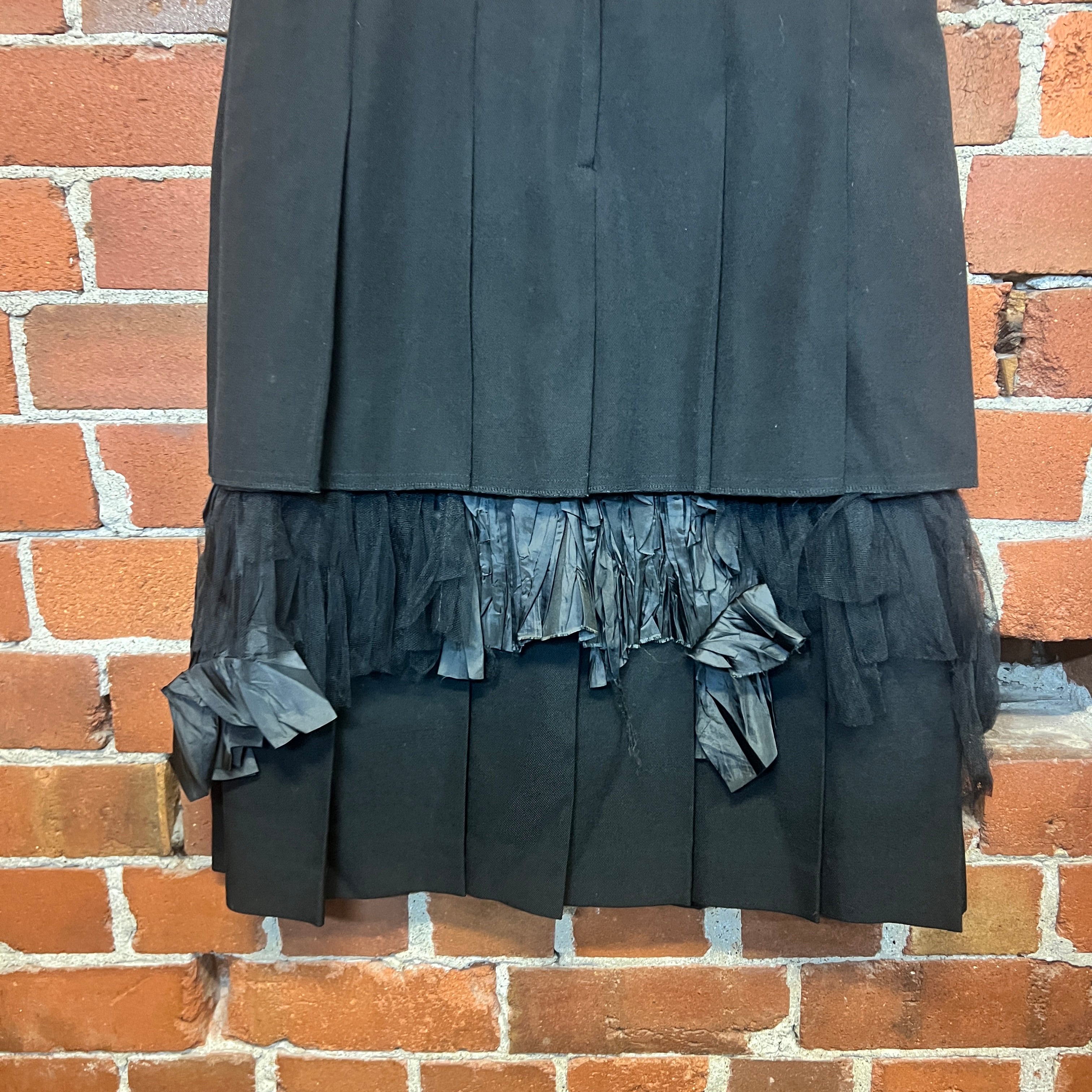 COMME DES GARCONS detachable frill skirt