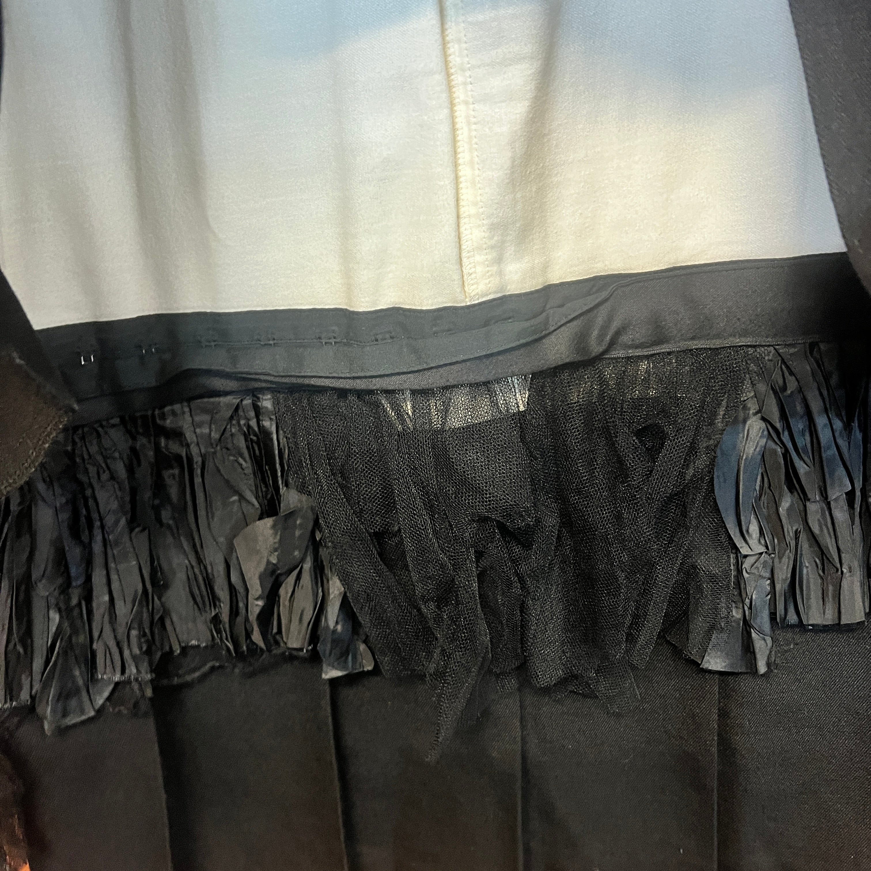 COMME DES GARCONS detachable frill skirt