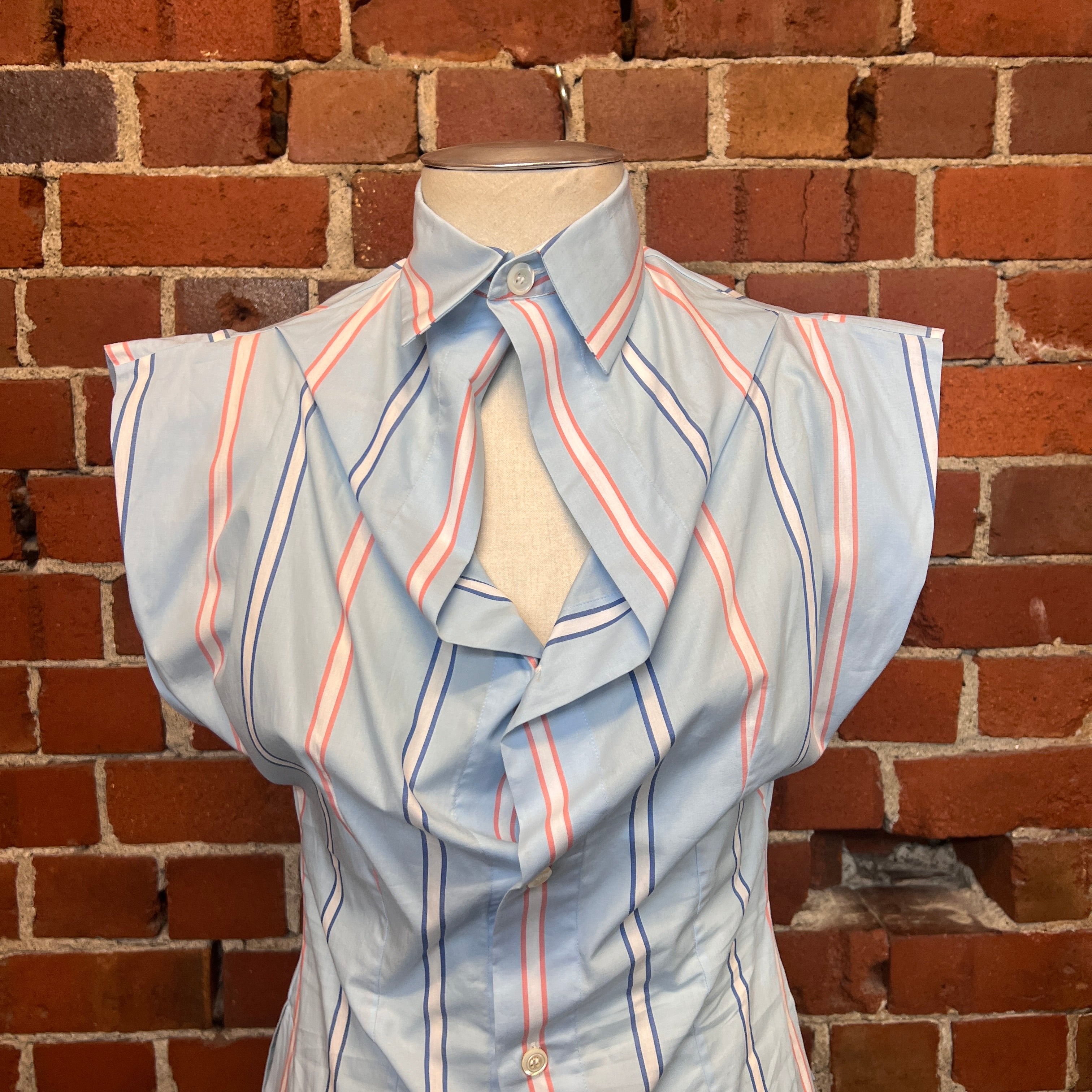 VIVIENNE WESTWOOD striped peephole shirt