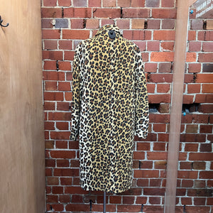 MOSCHINO 1990's leopard wool coat