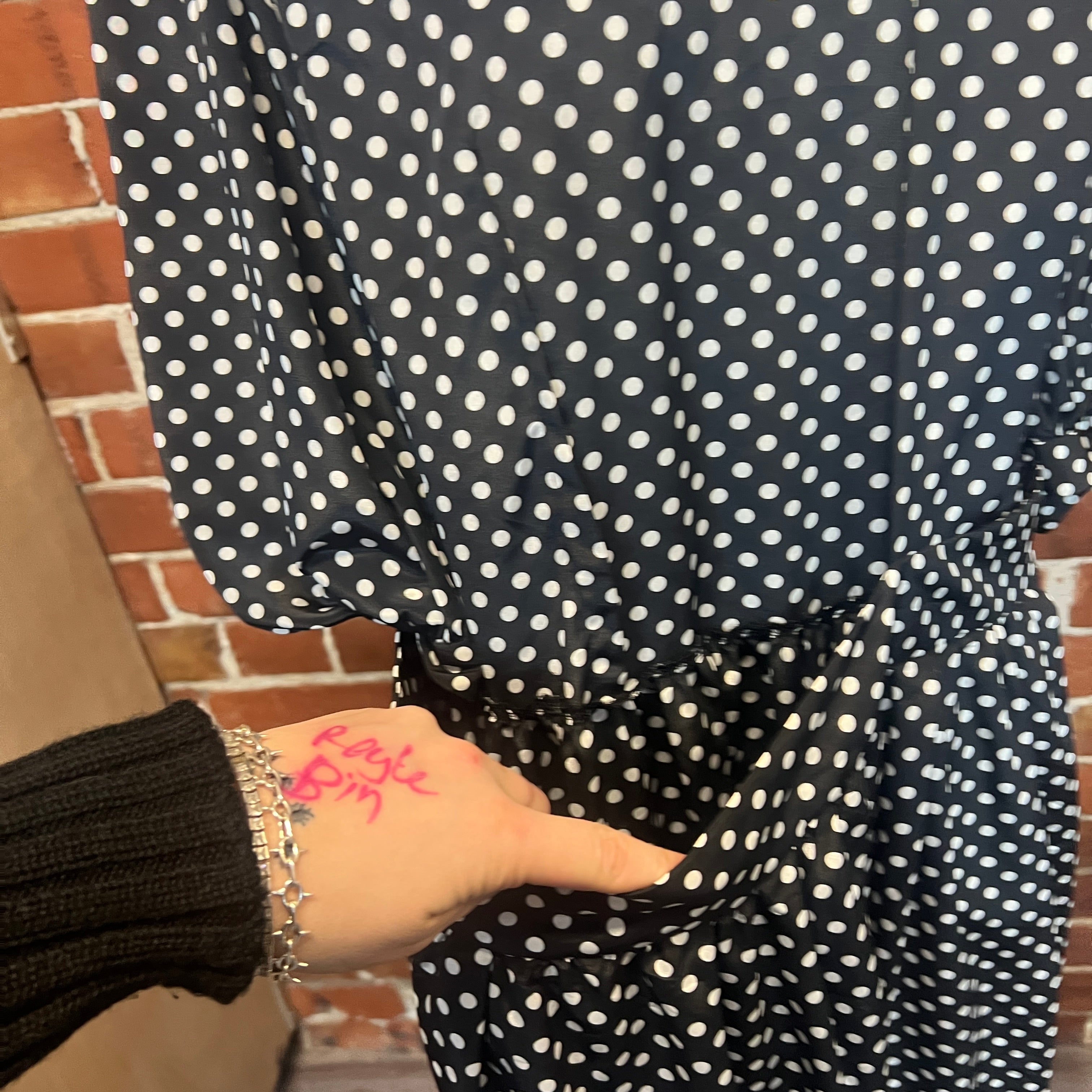 COMME DES GARCONS polka dot dress