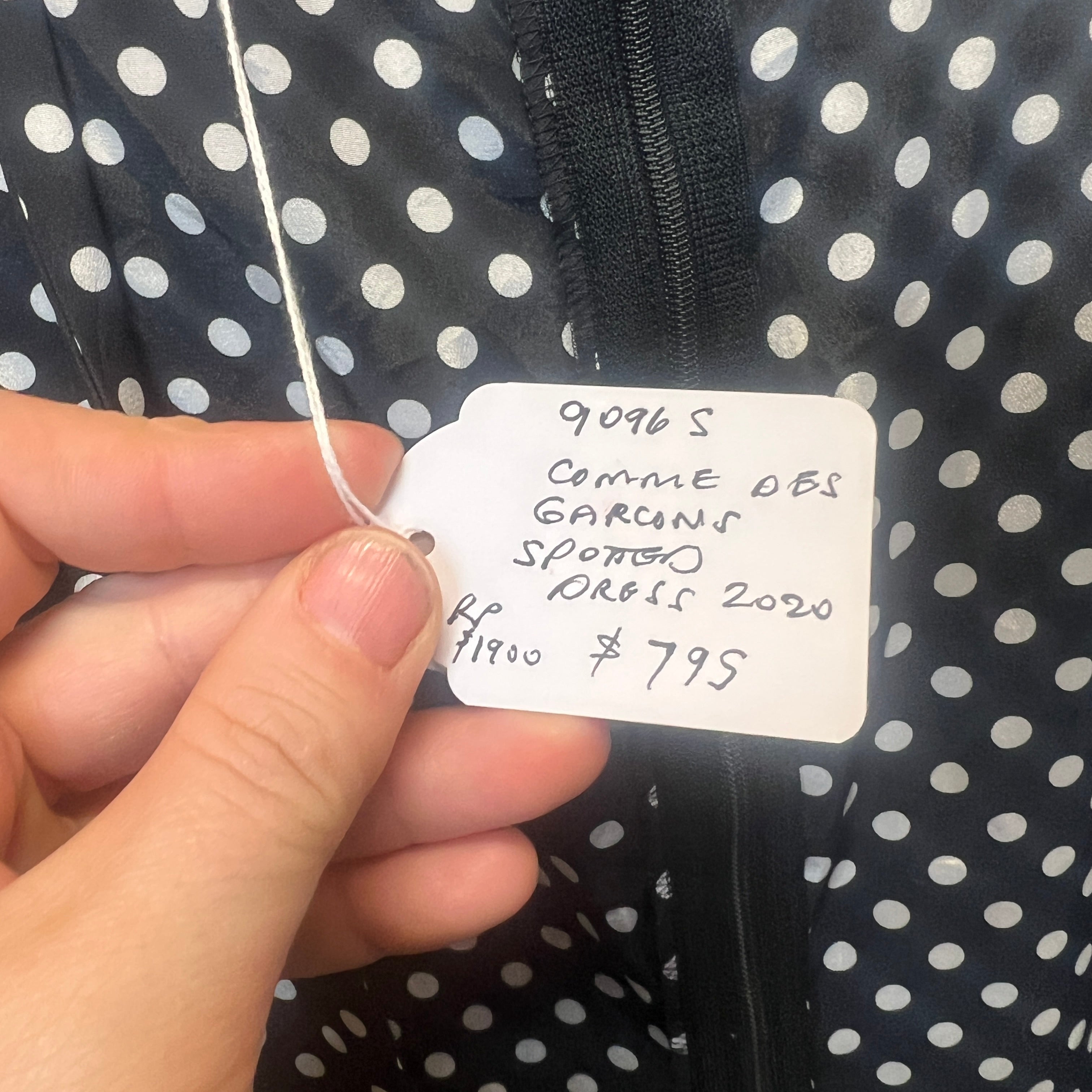 COMME DES GARCONS polka dot dress