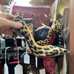 CHRISTIAN LOUBOUTION Leopard stiletto pumps 36