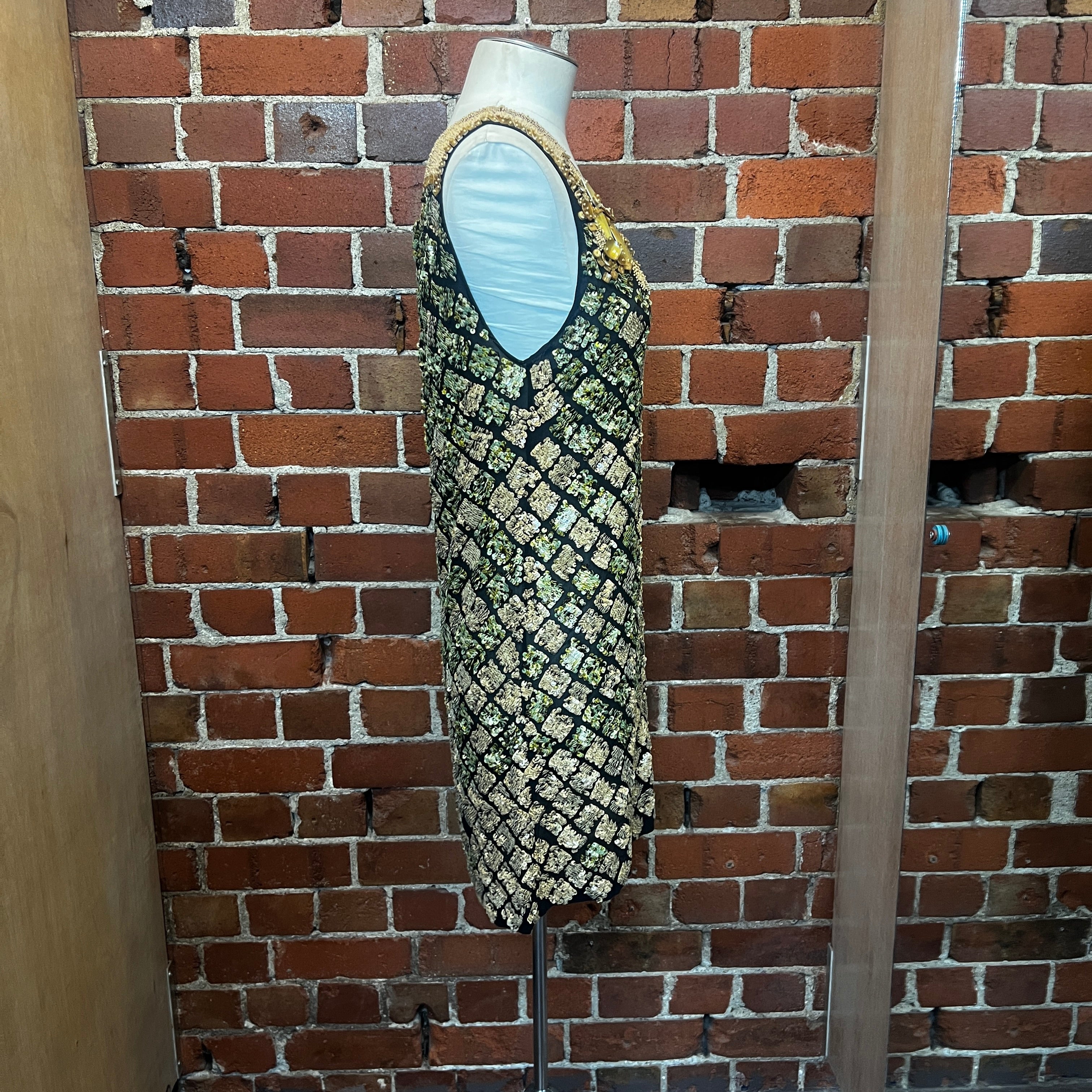 DRIES VAN NOTEN silk beaded dress AS IS Wellington Hunters and Collectors DRIES VAN NOTEN silk beaded dress AS IS Wellington Hunters and Collectors